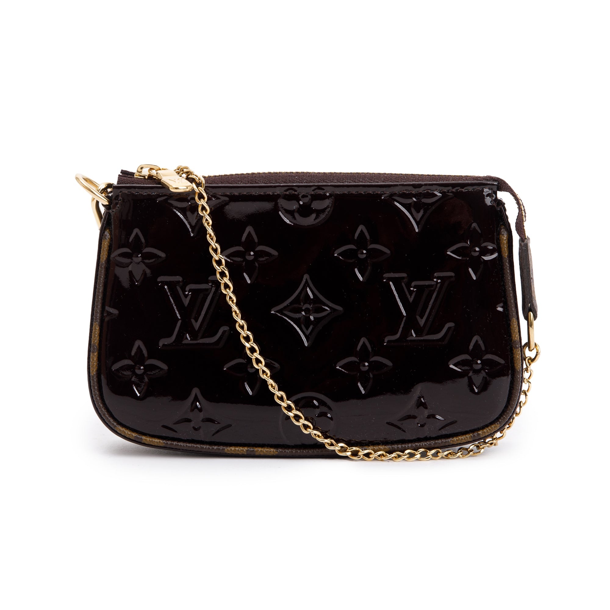 Louis Vuitton 2022 Monogram Vernis Mini Pochette Accessoires w/ Box