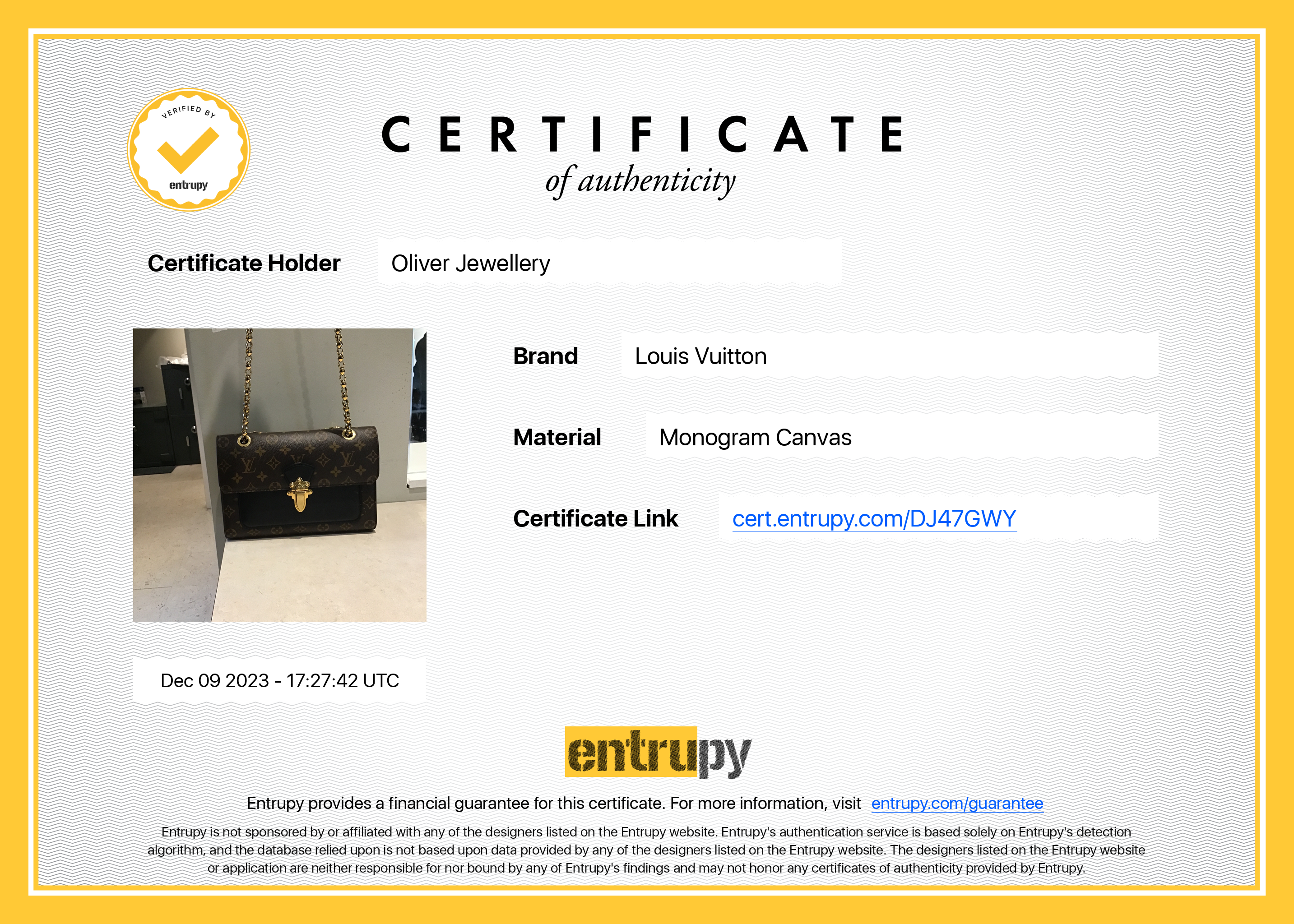 Louis Vuitton 2022 Monogram Victoire Chain Bag