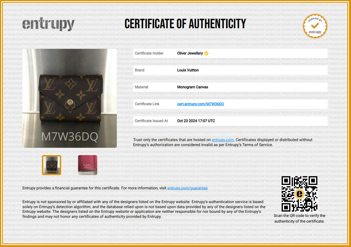 Louis Vuitton 2022 Monogram Victorine Wallet w/ Receipt