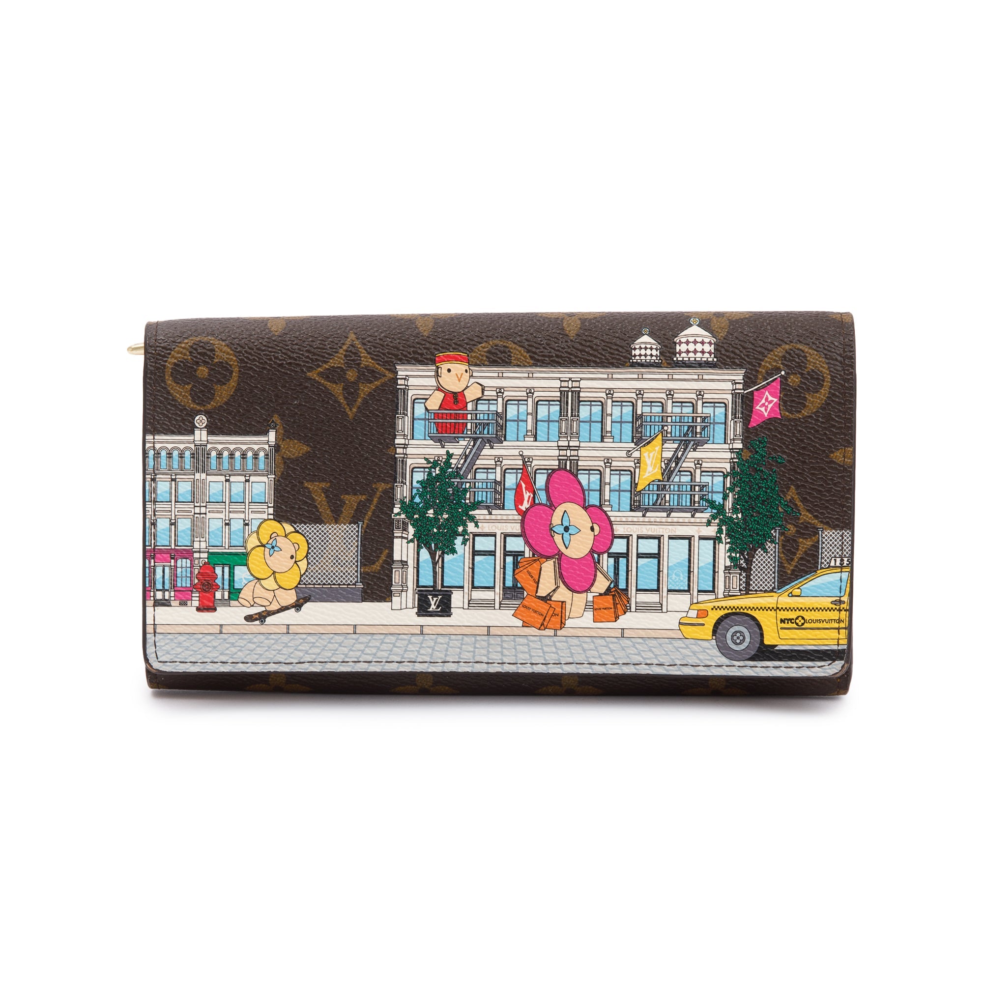 Louis Vuitton 2022 Monogram Vivienne Animation Sarah Wallet w/ Box