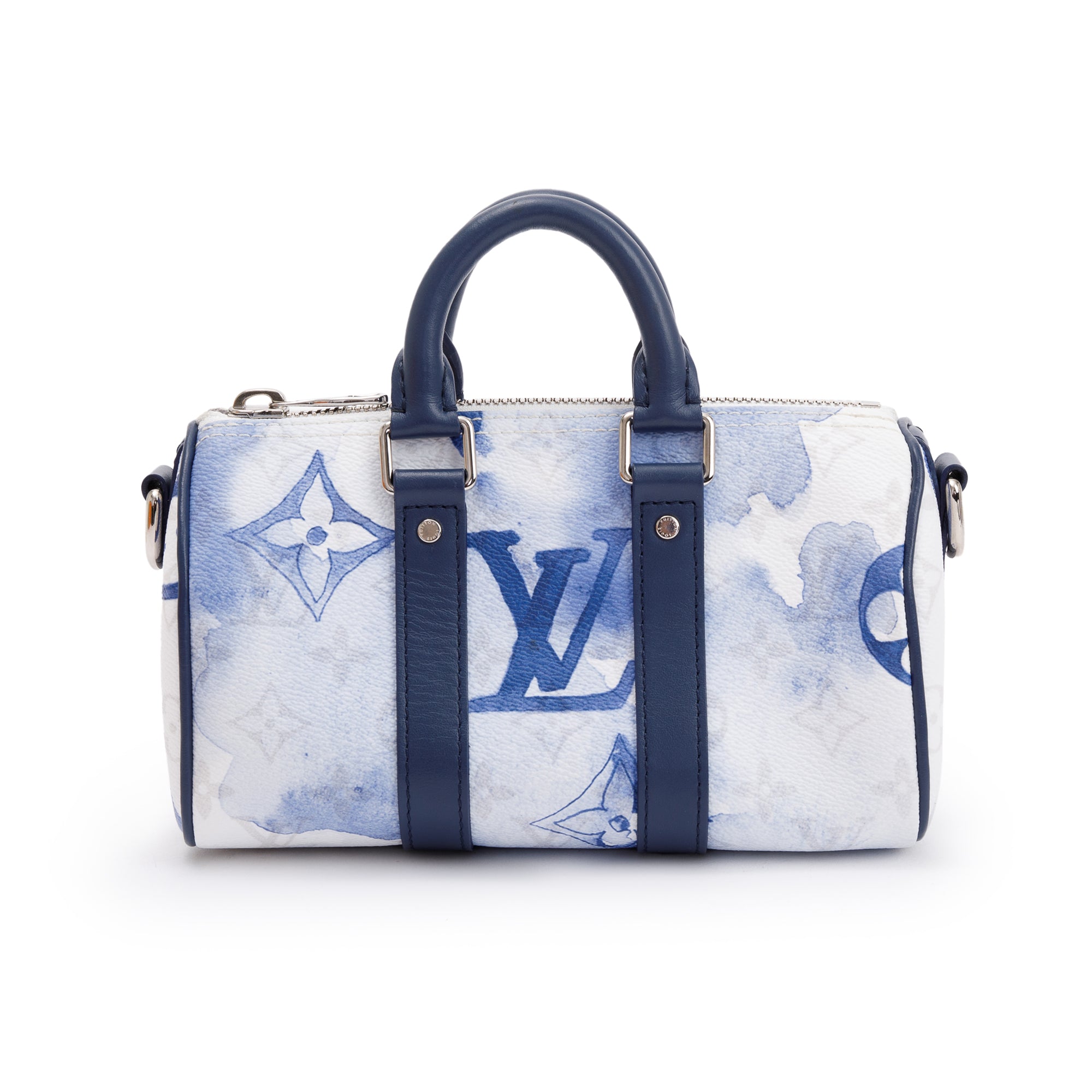 Louis Vuitton 2022 Monogram XS Blue Watercolor Keepall Bag w/ Box
