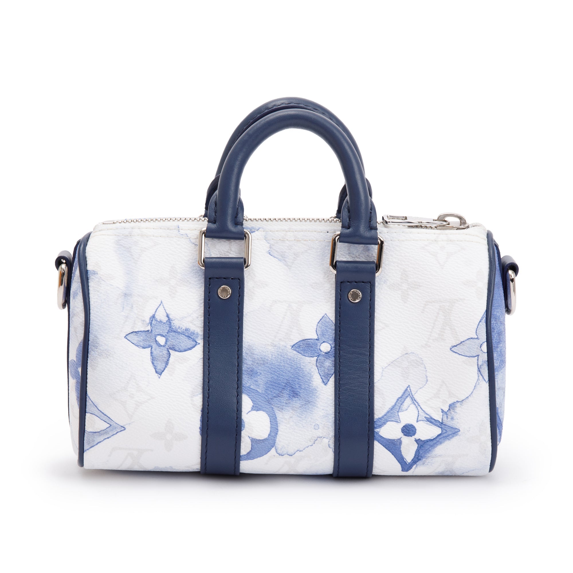Louis Vuitton 2022 Monogram XS Blue Watercolor Keepall Bag w/ Box