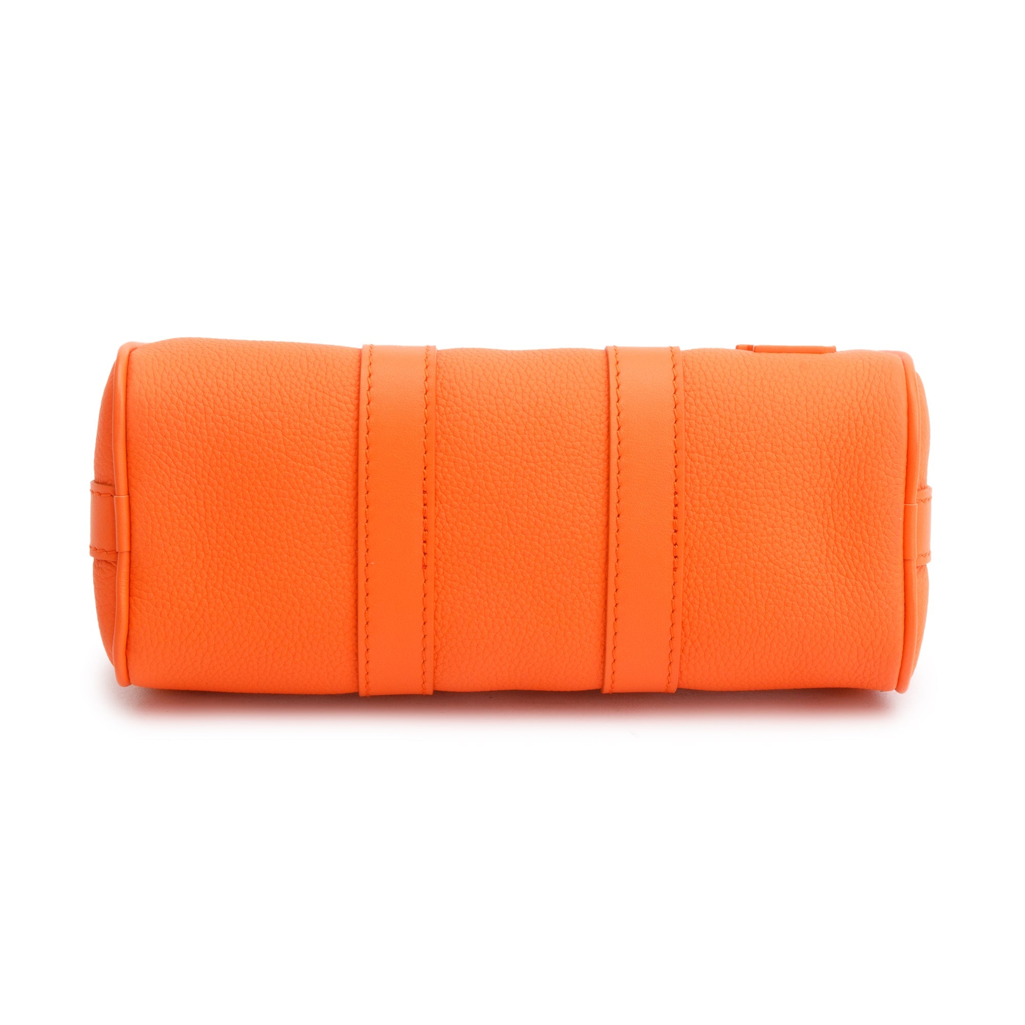 Louis Vuitton 2022 Orange Leather XS Aerogram Keepall Bag w/ Box & Strap