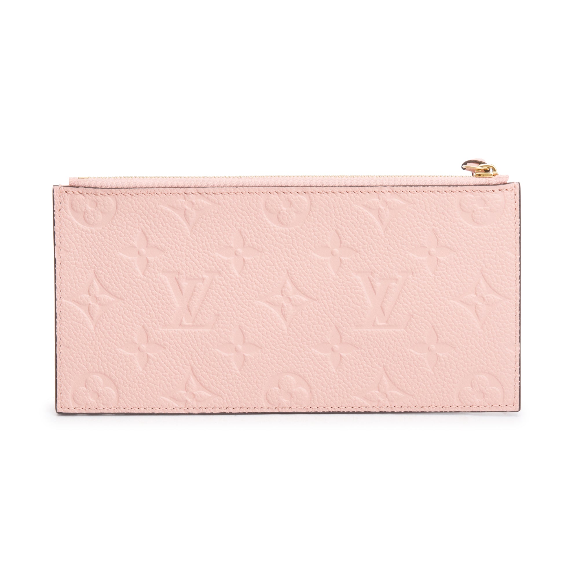 Louis Vuitton 2022 Pink Empreinte Leather Pochette Felicie Zip Pouch Insert