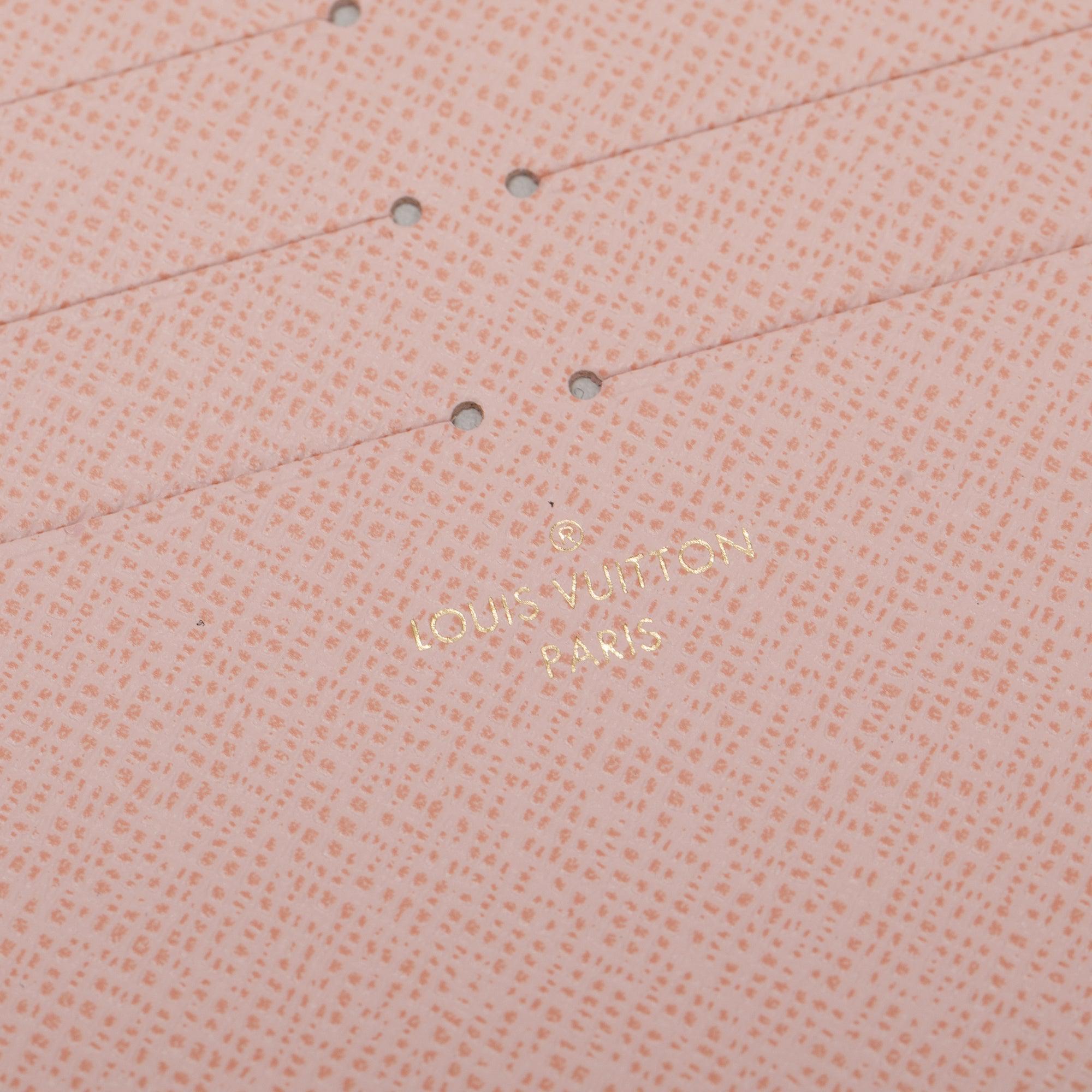 Louis Vuitton 2022 Pink Taiga Leather Pochette Felicie Insert