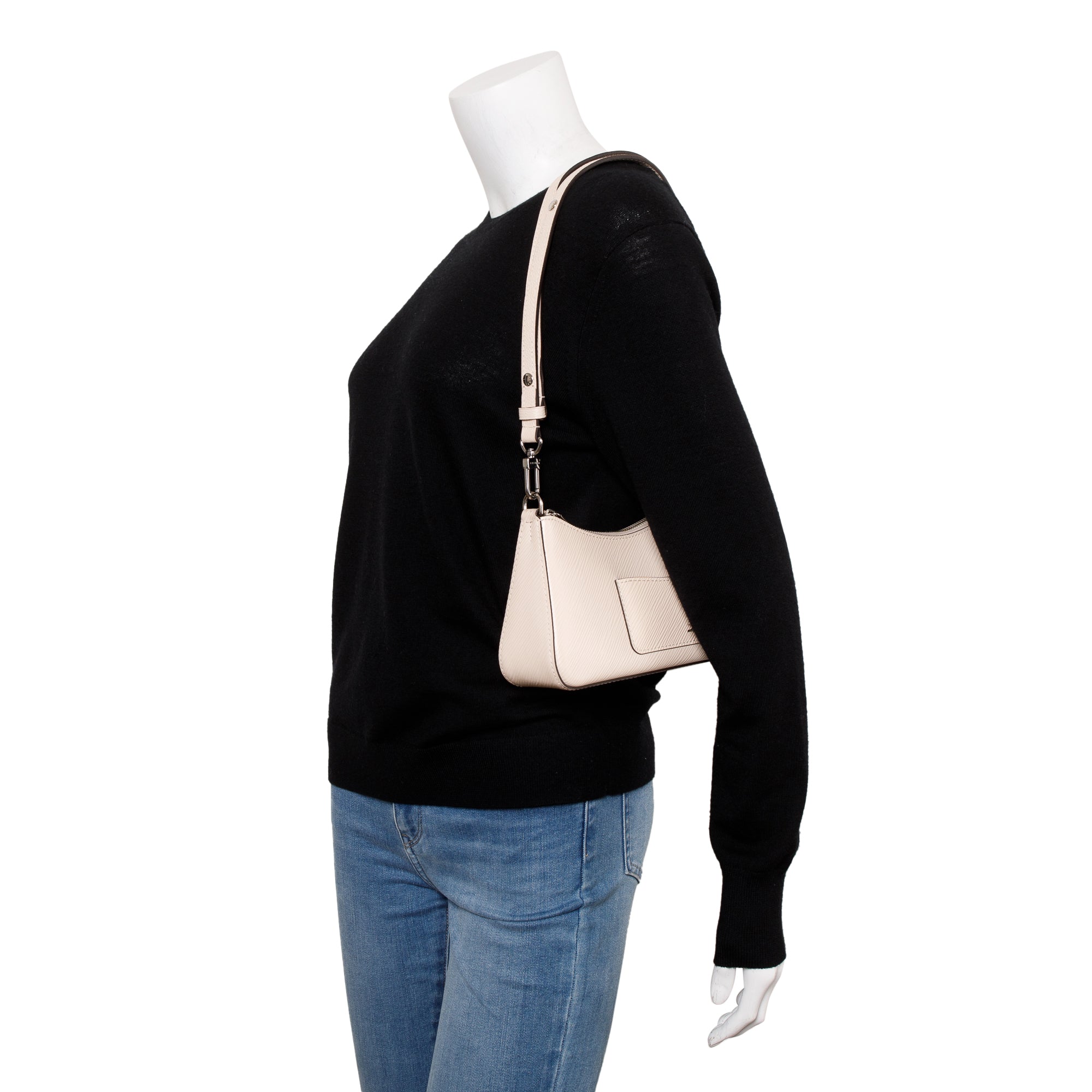 Louis Vuitton 2022 Quartz White Epi Marellini w/ Box