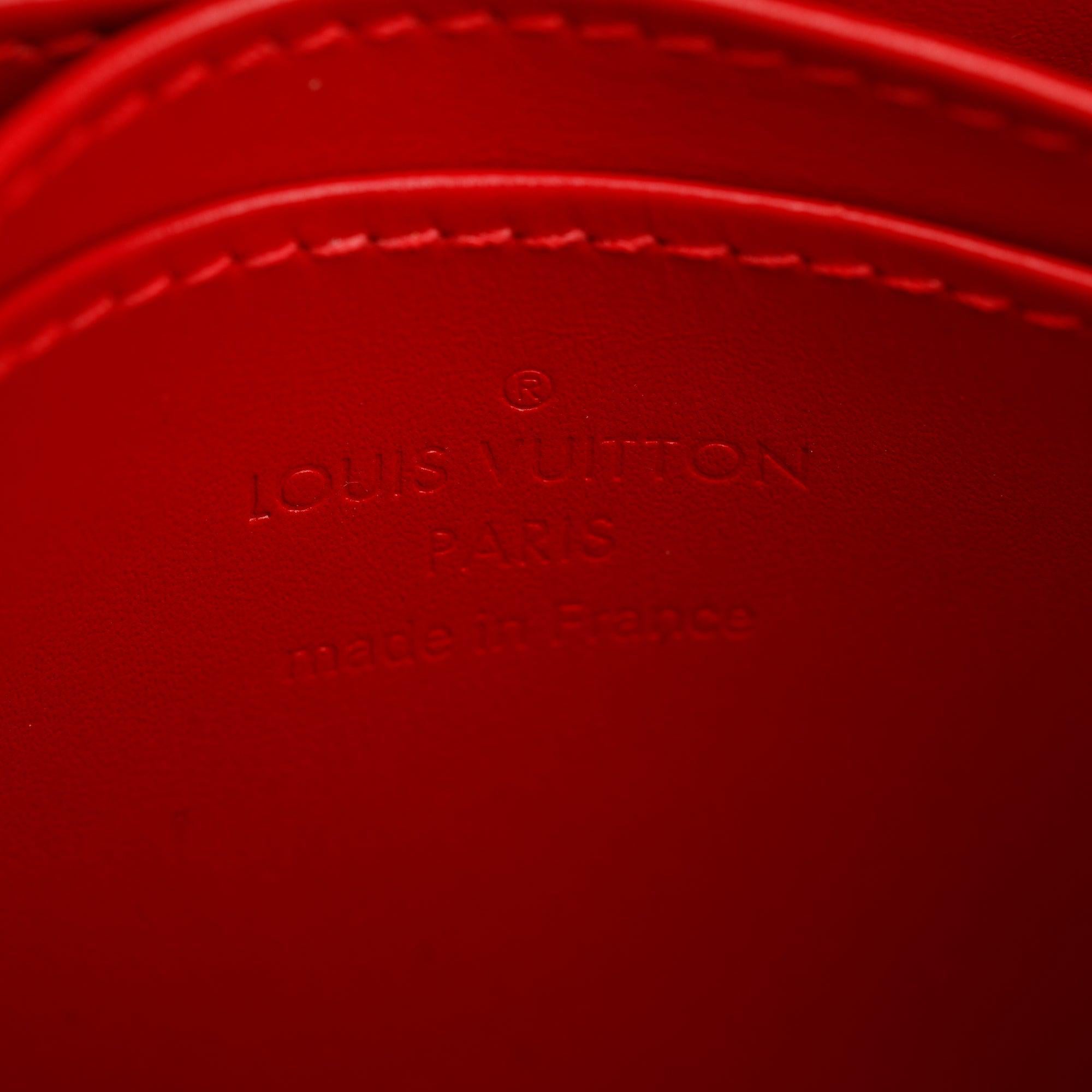 Louis Vuitton 2022 Red Monogram Vernis Leather Zippy Coin Purse w/ Box