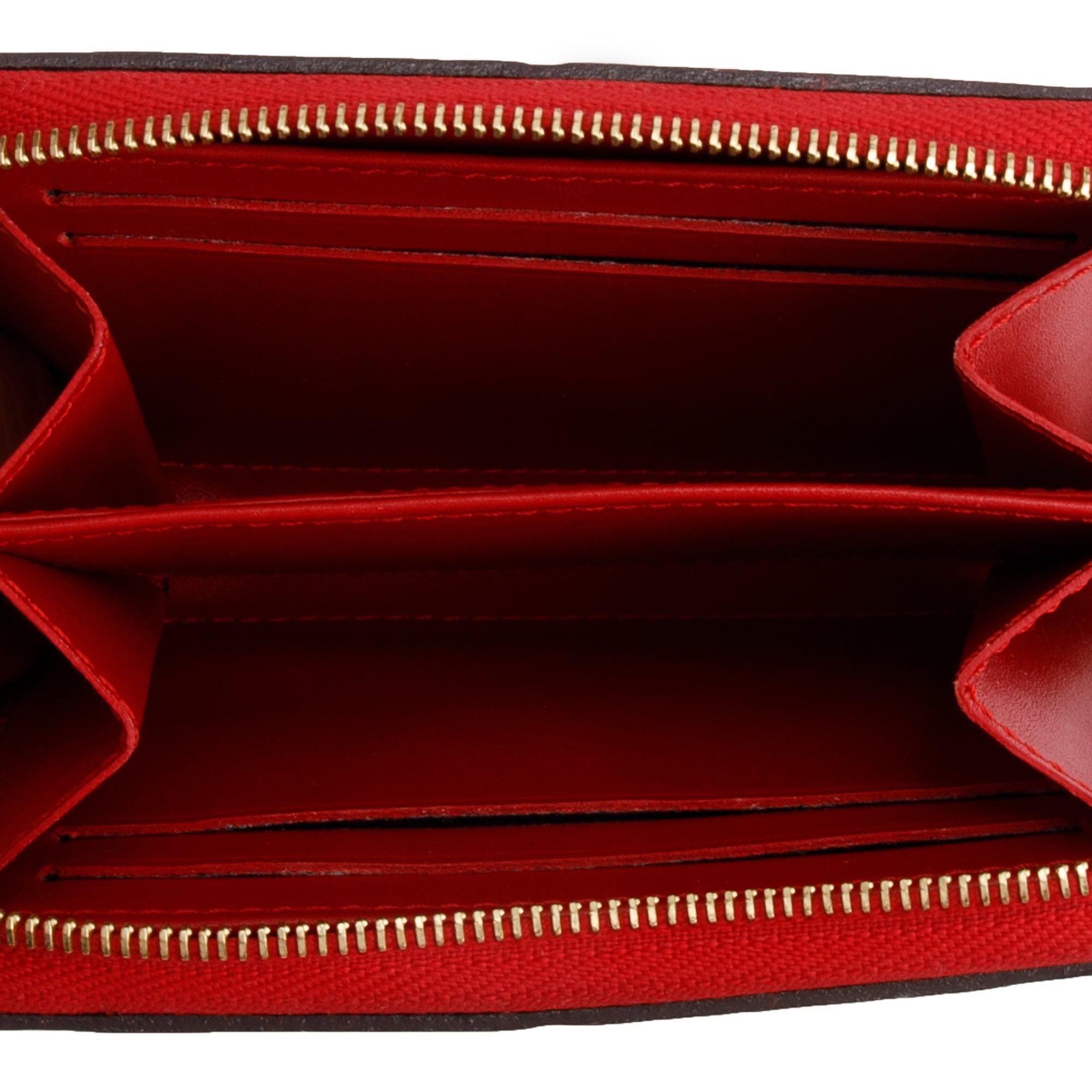 Louis Vuitton 2022 Red Monogram Vernis Leather Zippy Coin Purse w/ Box