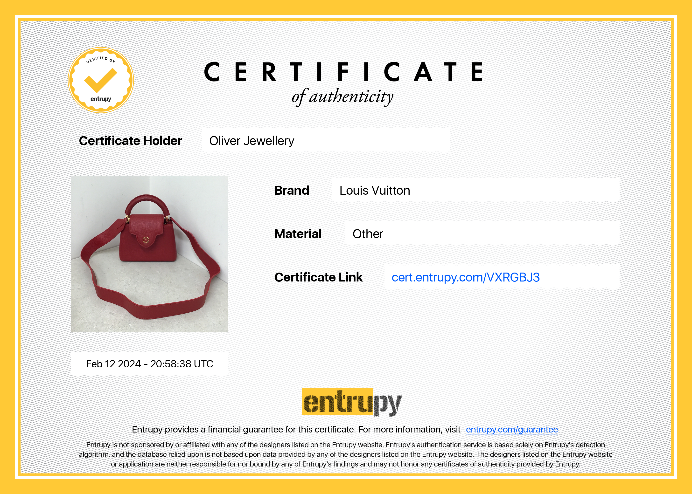 Louis Vuitton 2022 Red Taurillon Leather Capucines Mini w/ Strap