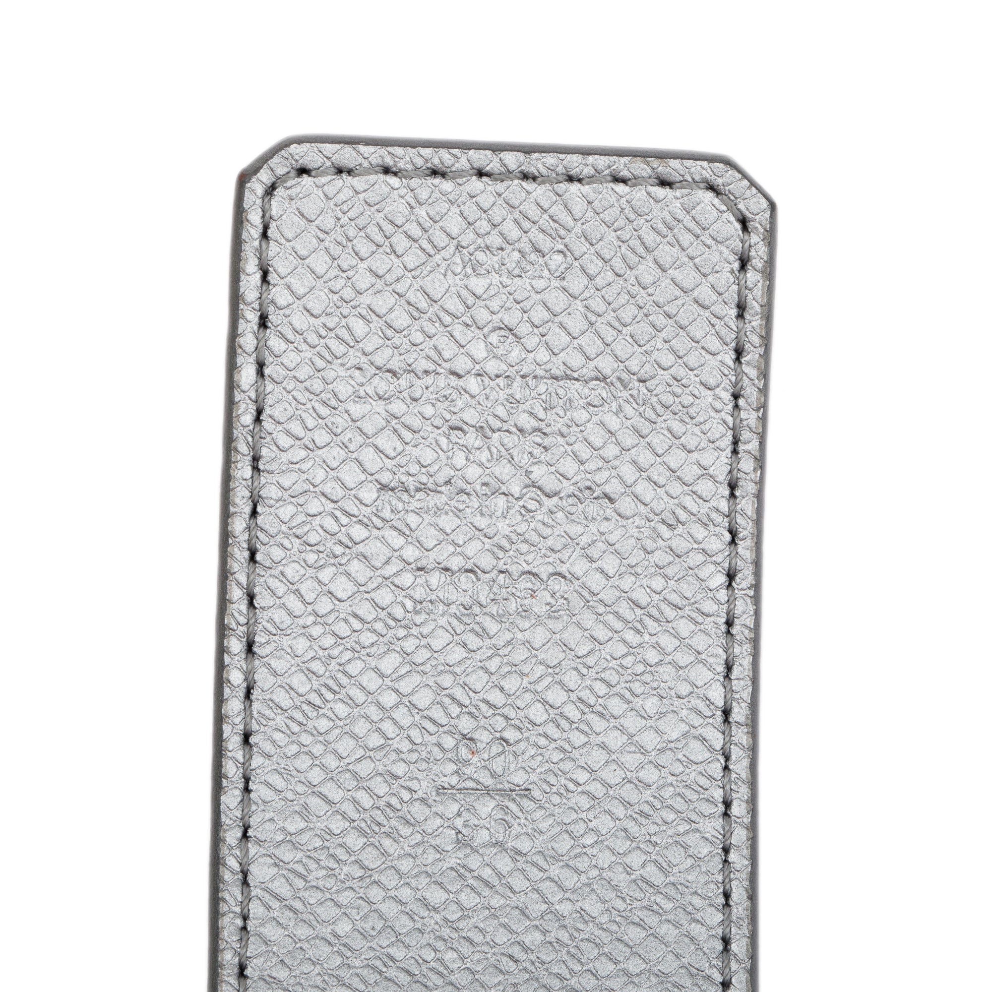 Louis Vuitton 2022 Silver Monogram Reversible LV Initiales 40MM Belt, Size 90 36 w/ Box
