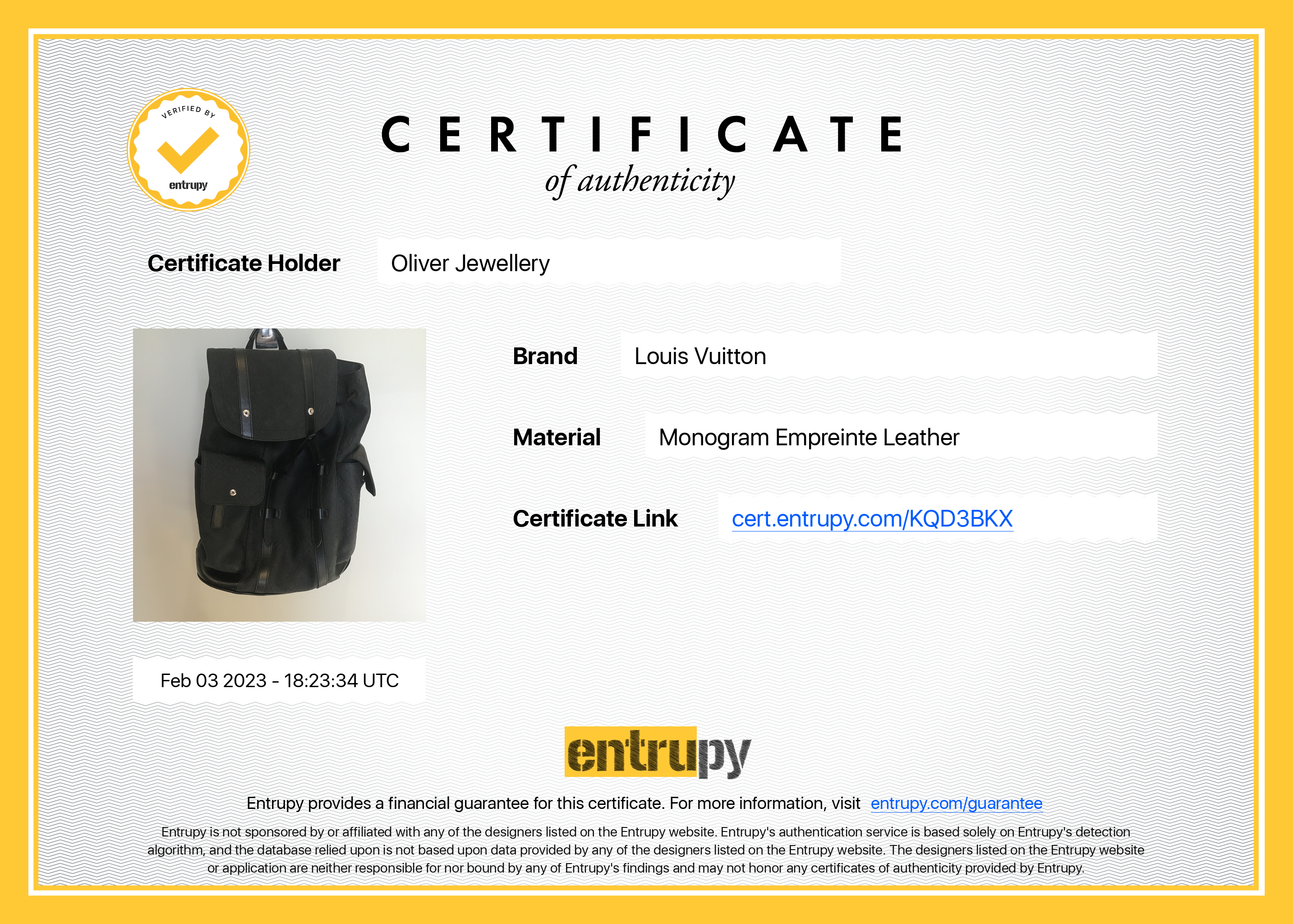 Louis Vuitton 2022 Taurillon Leather Christopher PM Backpack w/ Box