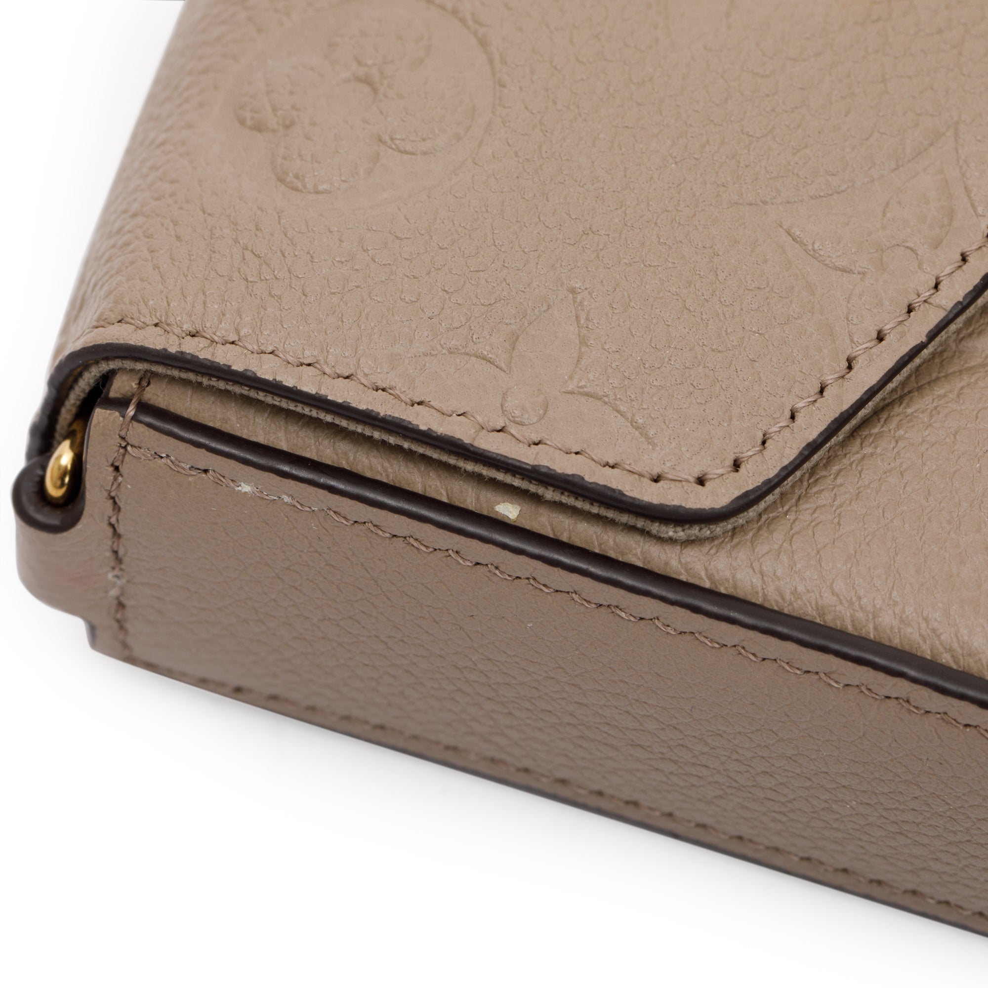 Louis Vuitton 2022 Turtledove Empreinte Leather Felicie Pochette Bag w/ Box & Inserts