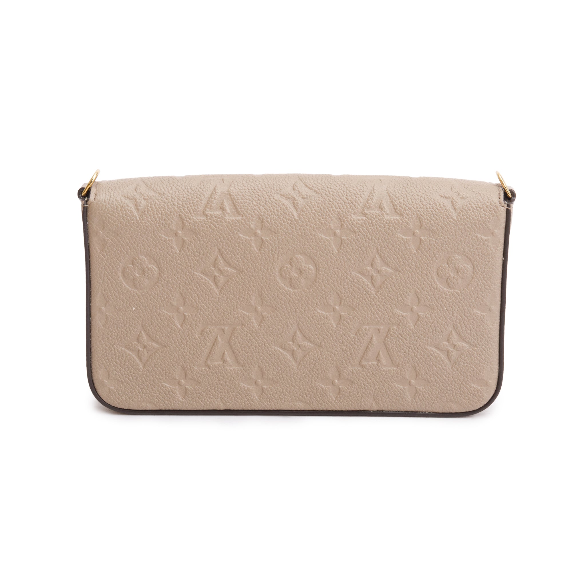 Louis Vuitton 2022 Turtledove Monogram Empreinte Leather Felicie Pochette w/ Inserts & Box