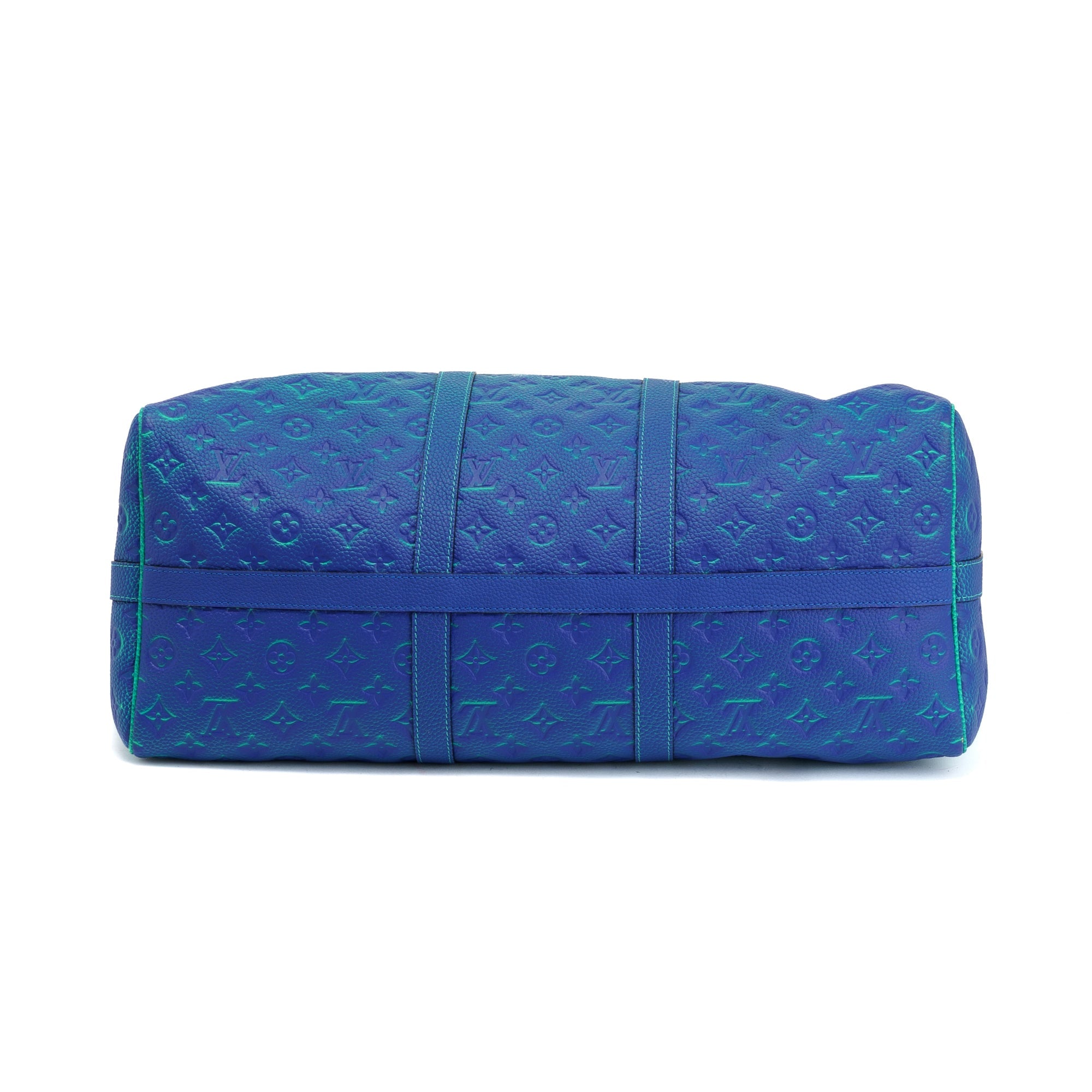 Louis Vuitton 2022 Virgil Abloh Monogram Taurillon Illusion Keepall Bandouliere 50 w/ Strap