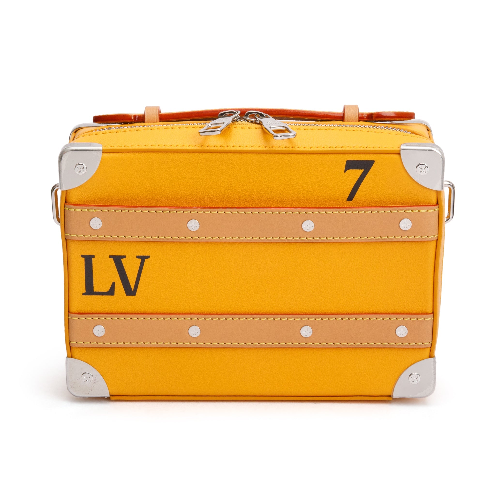 Louis Vuitton 2022 Yellow Leather Handle Soft Trunk Bag w/ Box