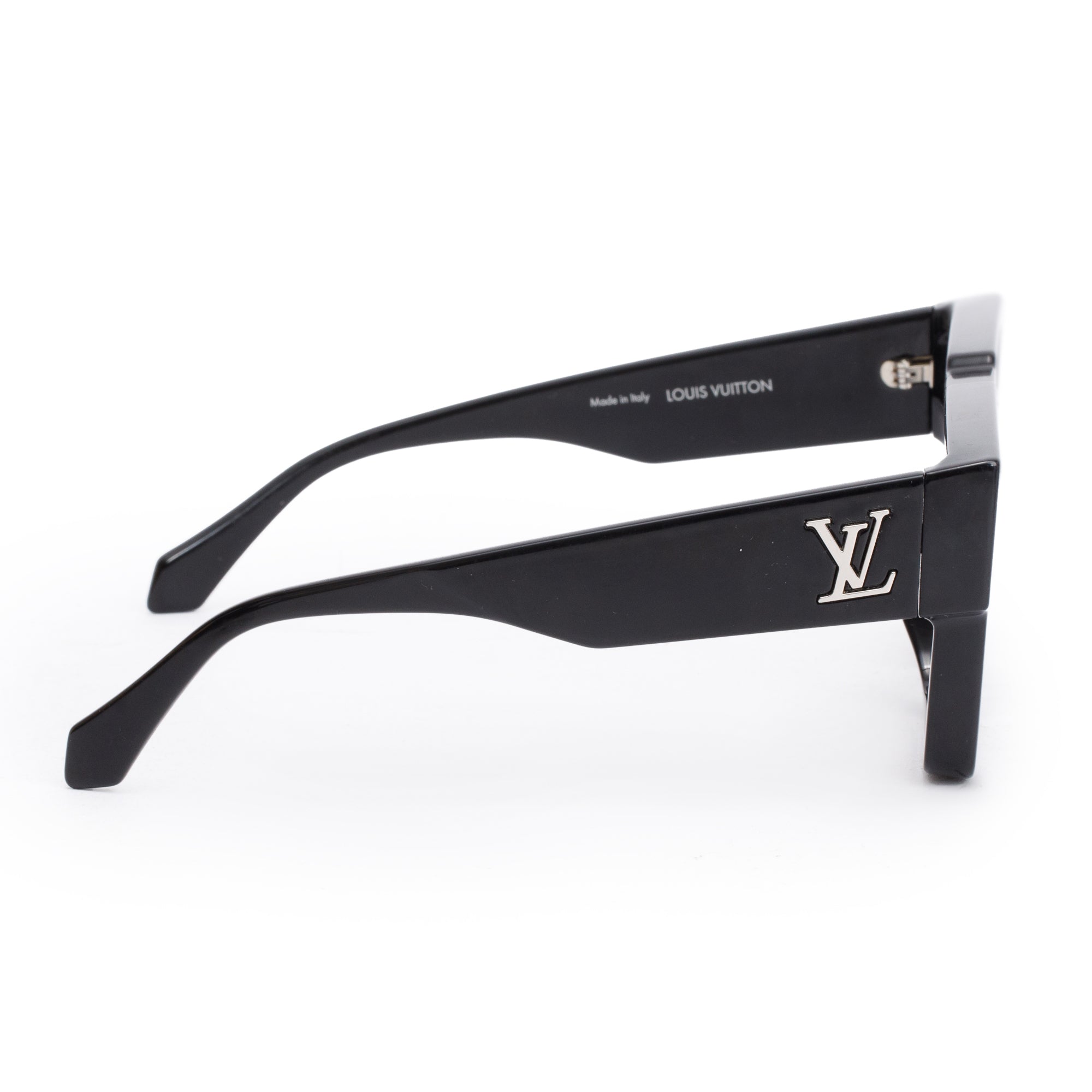 Louis Vuitton 2022 Z1790W Black Acetate Cyclone Sunglasses