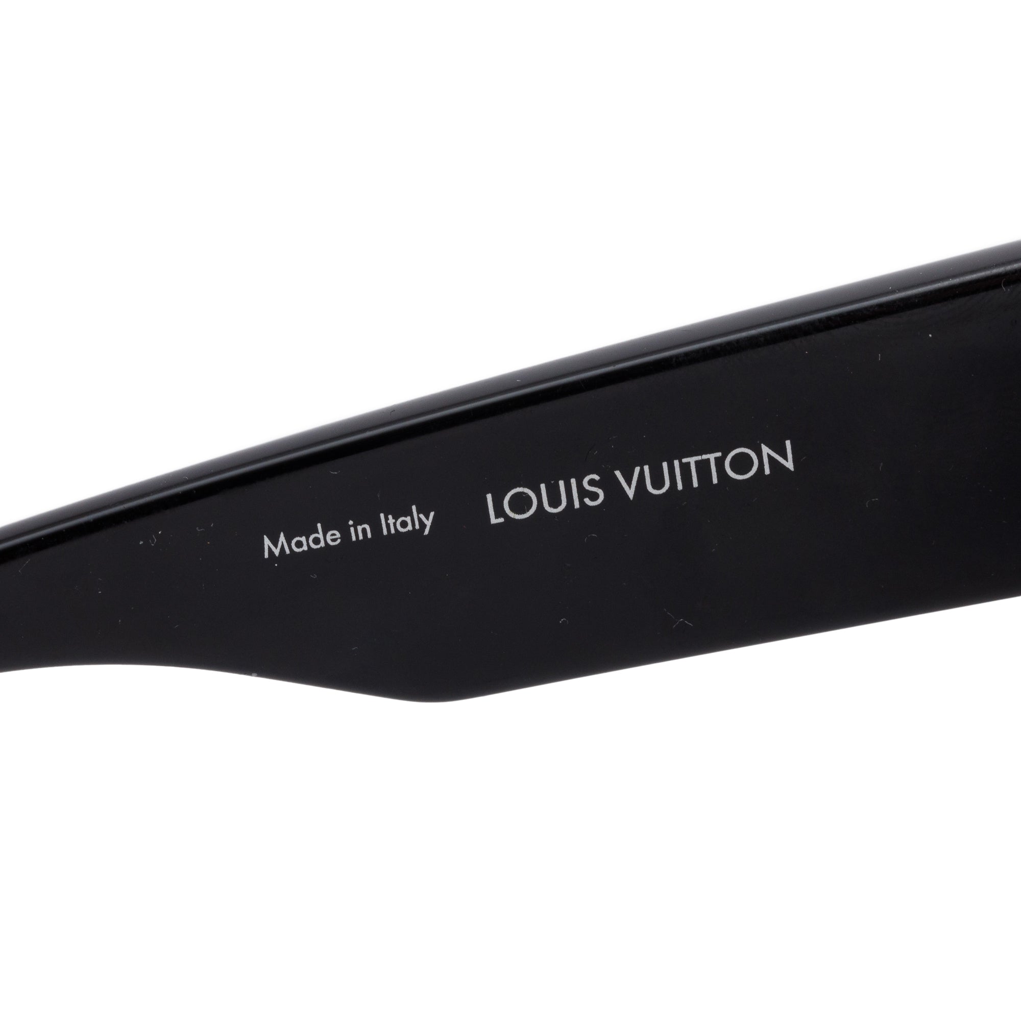 Louis Vuitton 2022 Z1790W Black Acetate Cyclone Sunglasses