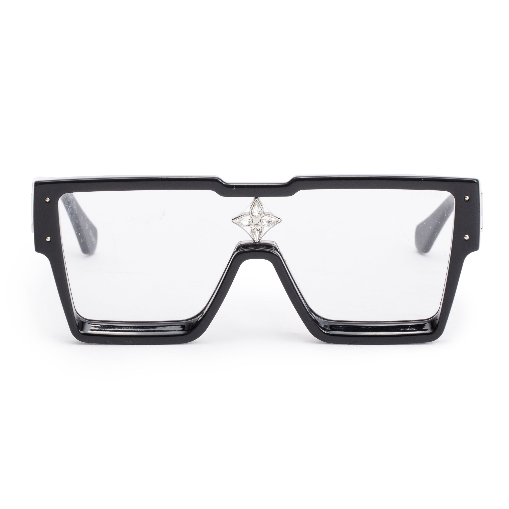 Louis Vuitton 2022 Z1790W Black Acetate Cyclone Sunglasses