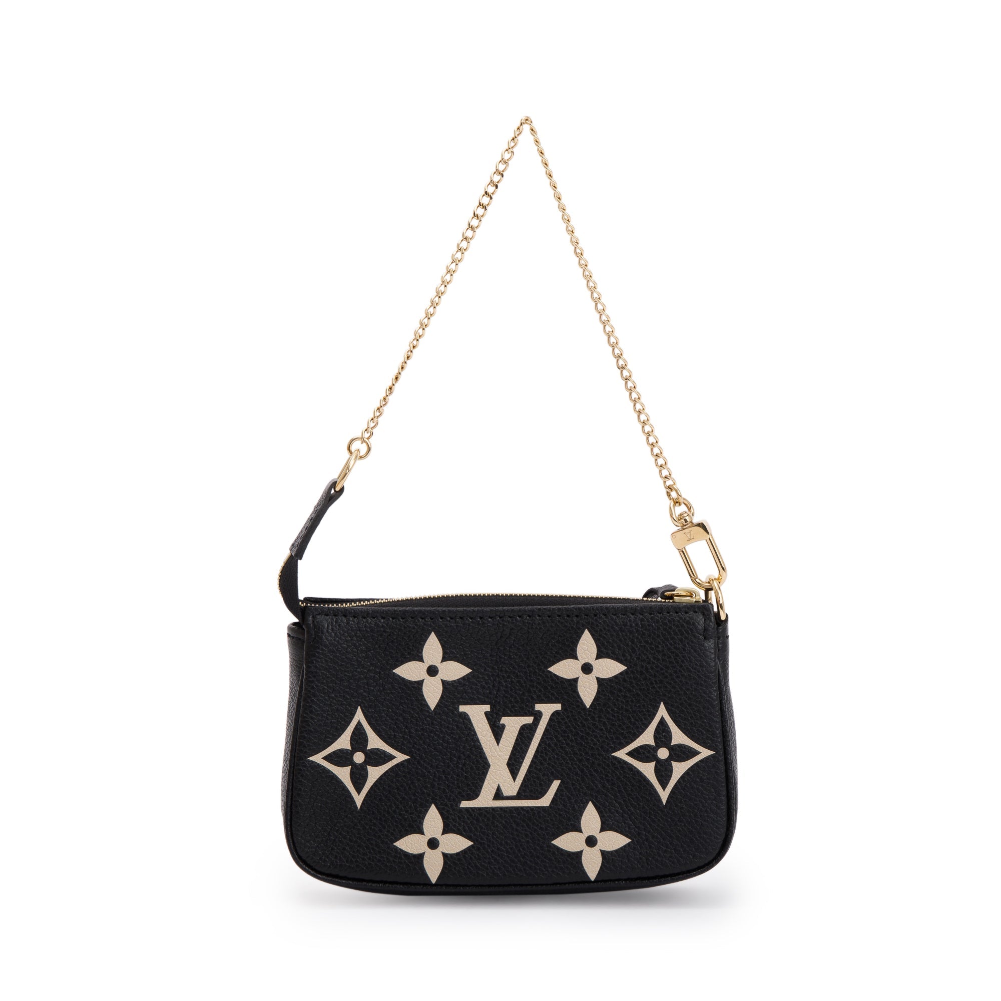 Louis Vuitton 2023 Bicolor Monogram Empreinte Leather Mini Pochette Accessories w/ Box