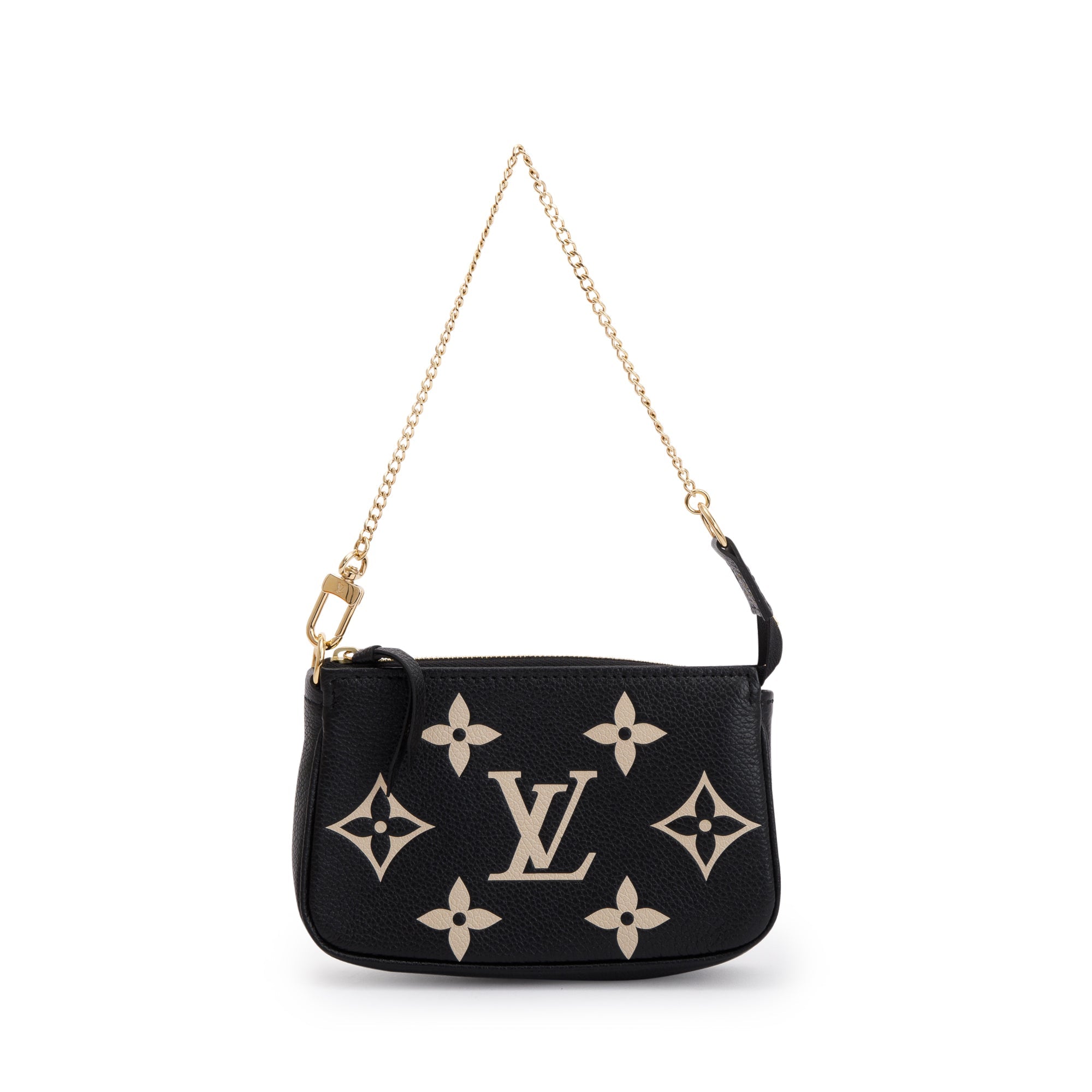 Louis Vuitton 2023 Bicolor Monogram Empreinte Leather Mini Pochette Accessories w/ Box