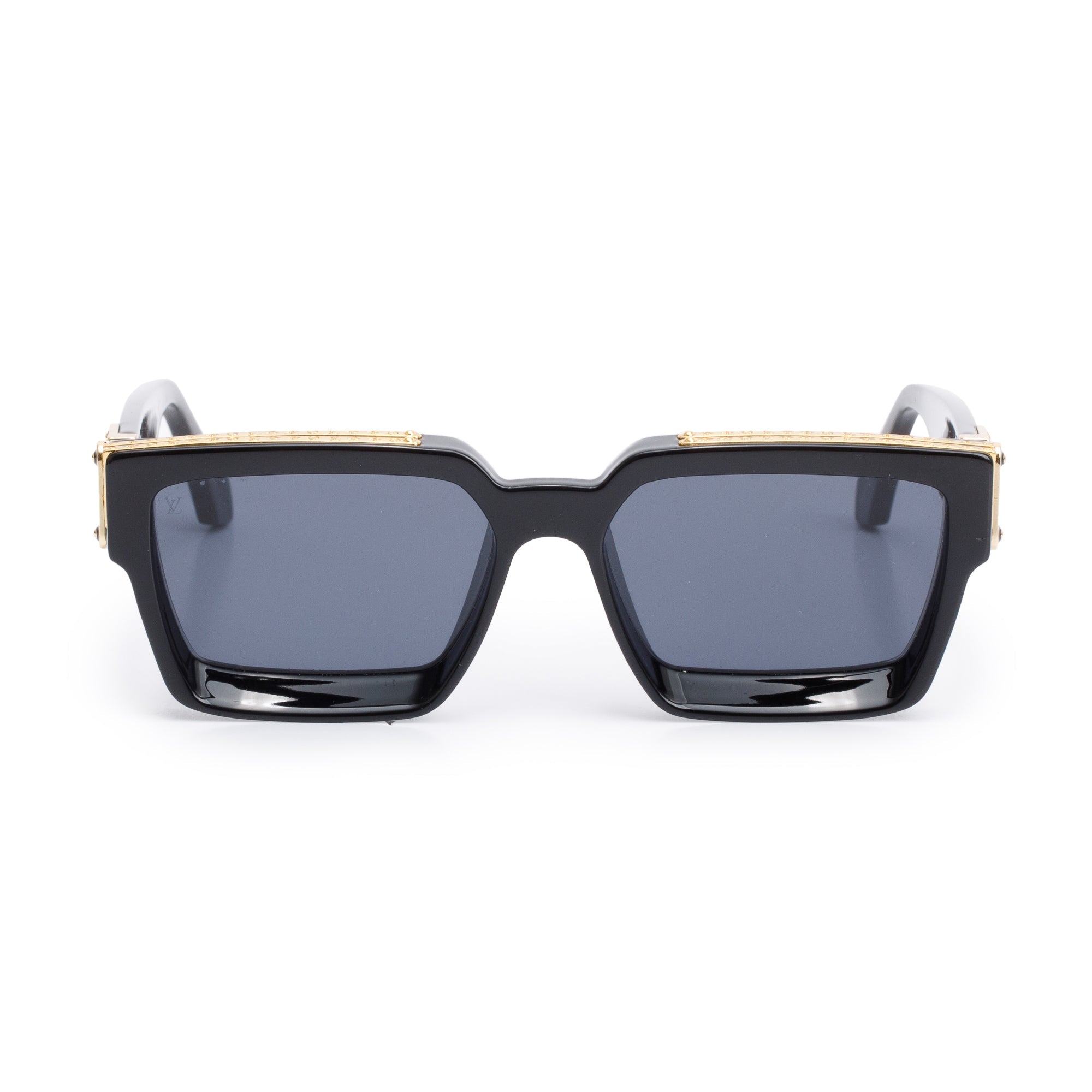 Louis Vuitton 2023 Black Acetate 1.1 Millionaires Sunglasses w/ Box & Case