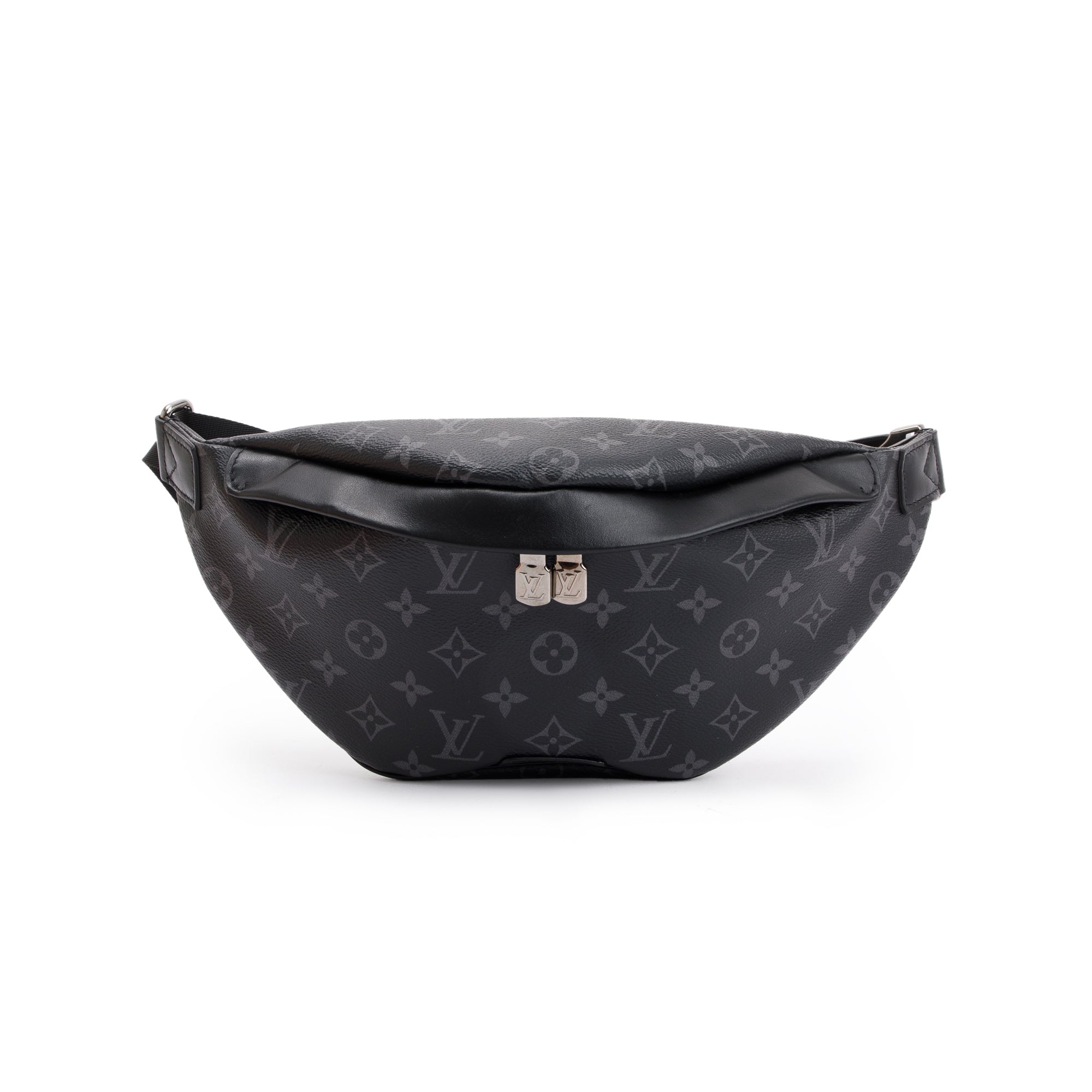 Louis Vuitton 2023 Black Monogram Eclipse Discovery Bumbag PM w/ Box & Receipt