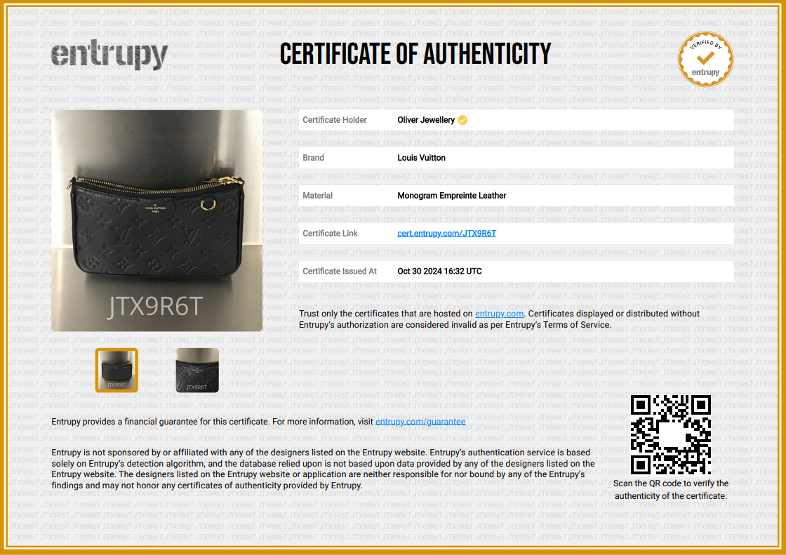 Louis Vuitton 2023 Black Monogram Empreinte Easy Pouch w/ Box & Receipt