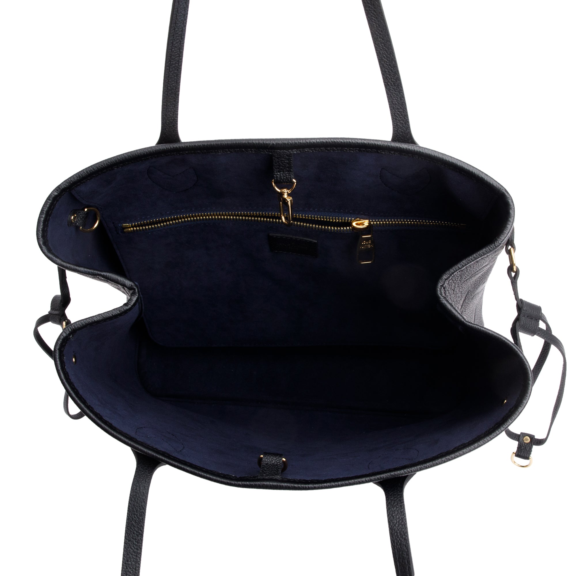 Louis Vuitton 2023 Black Monogram Empreinte Leather Neverfull MM w/ Pouch