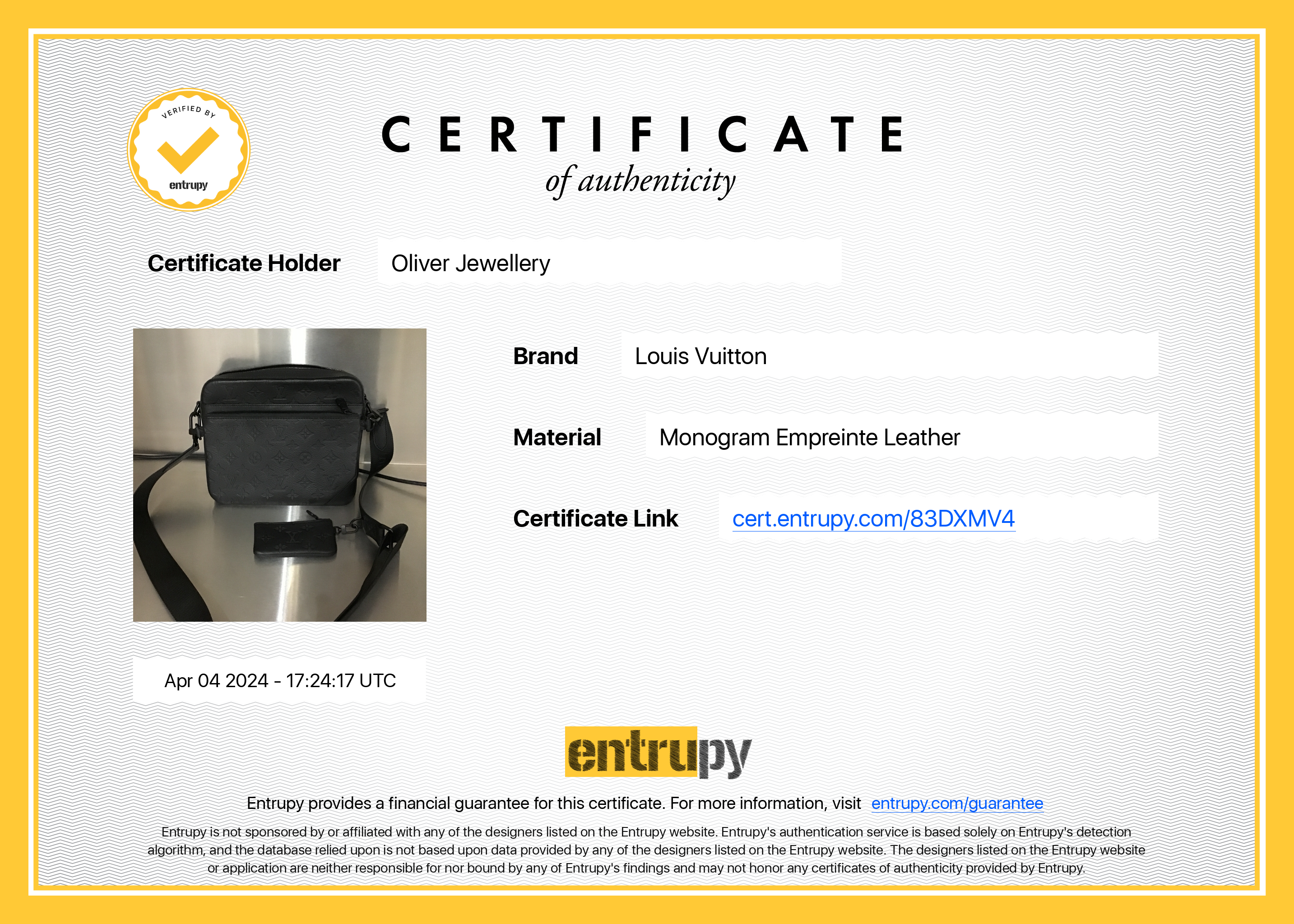 Louis Vuitton 2023 Black Monogram Shadow Embossed Calfskin Leather Trio Messenger Bag w/ Box & Receipt