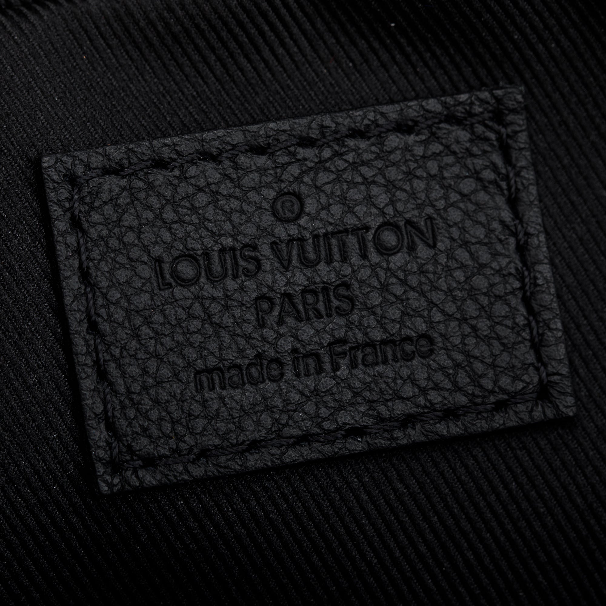 Louis Vuitton 2023 Black Monogram Shadow Embossed Calfskin Leather Trio Messenger Bag w/ Box & Receipt