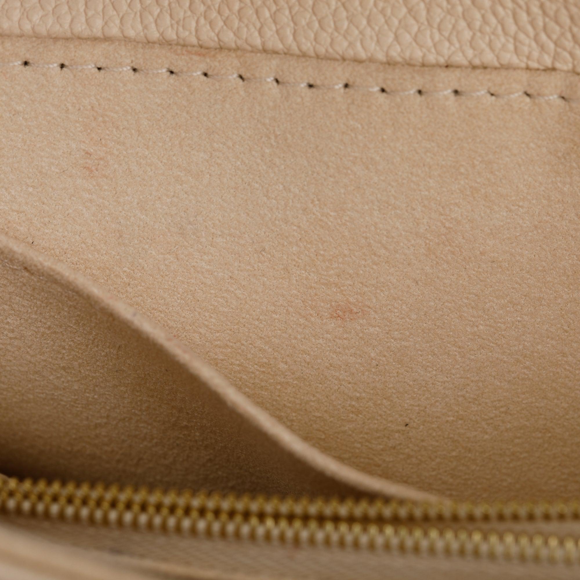 Louis Vuitton 2023 Creme Monogram Empreinte Leather Madeleine BB w/ Strap, Box & Receipt