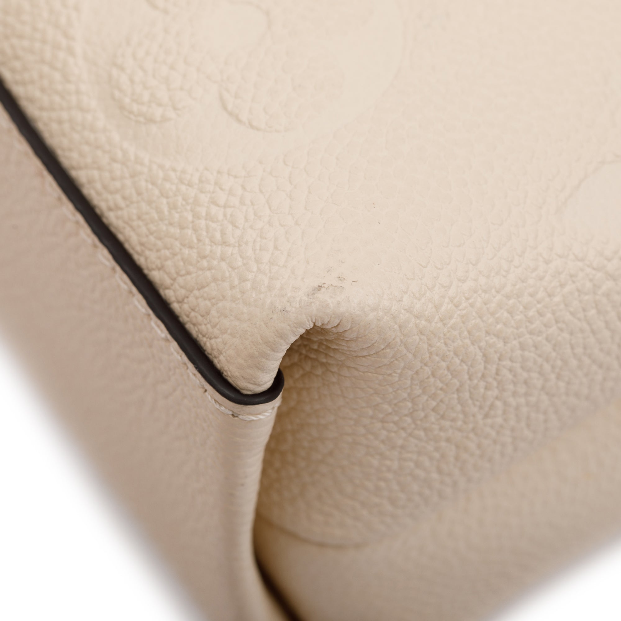 Louis Vuitton 2023 Creme Monogram Empreinte Leather Madeleine BB w/ Strap, Box & Receipt