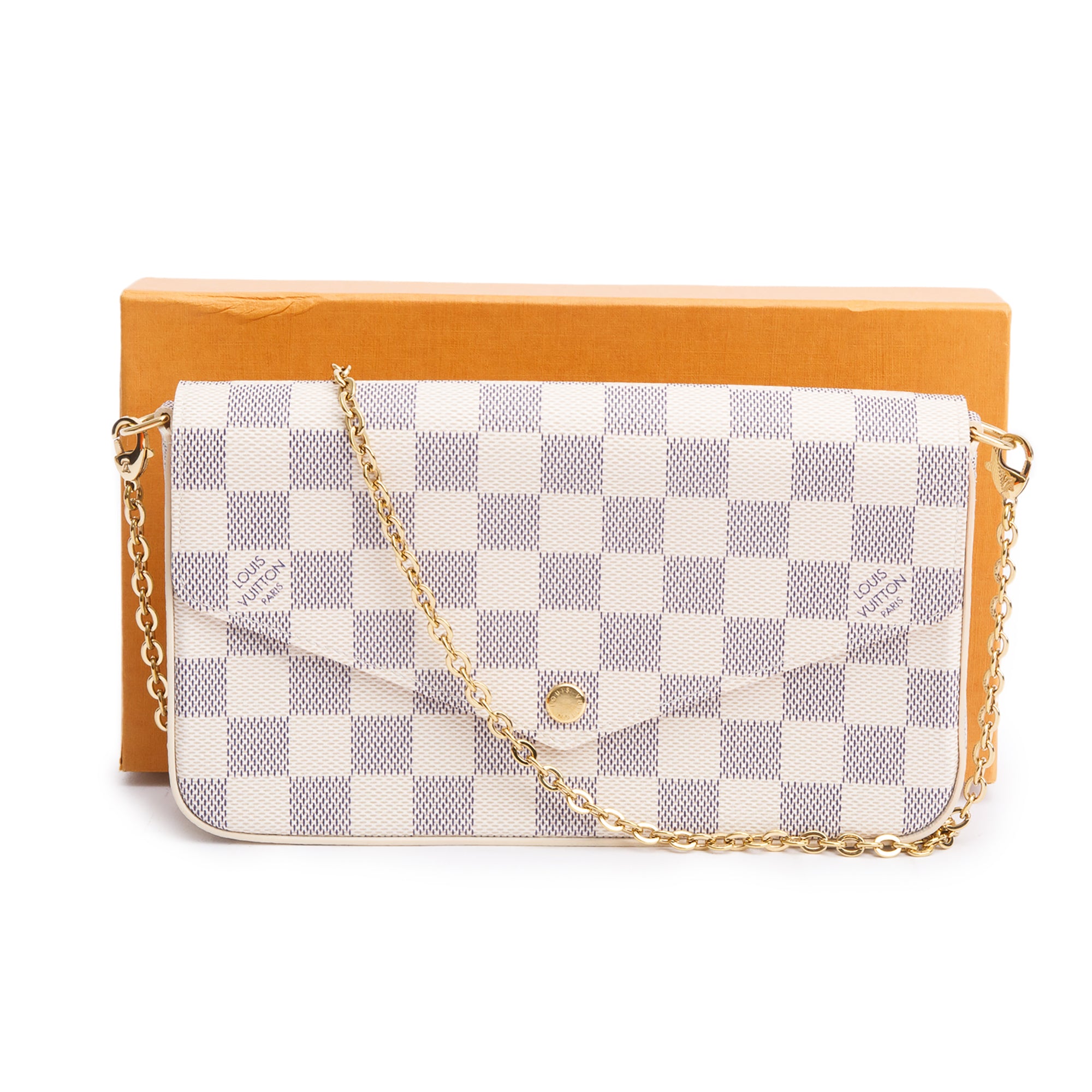 Louis Vuitton 2023 Damier Azur Felicie Pochette w/ Box & Receipt