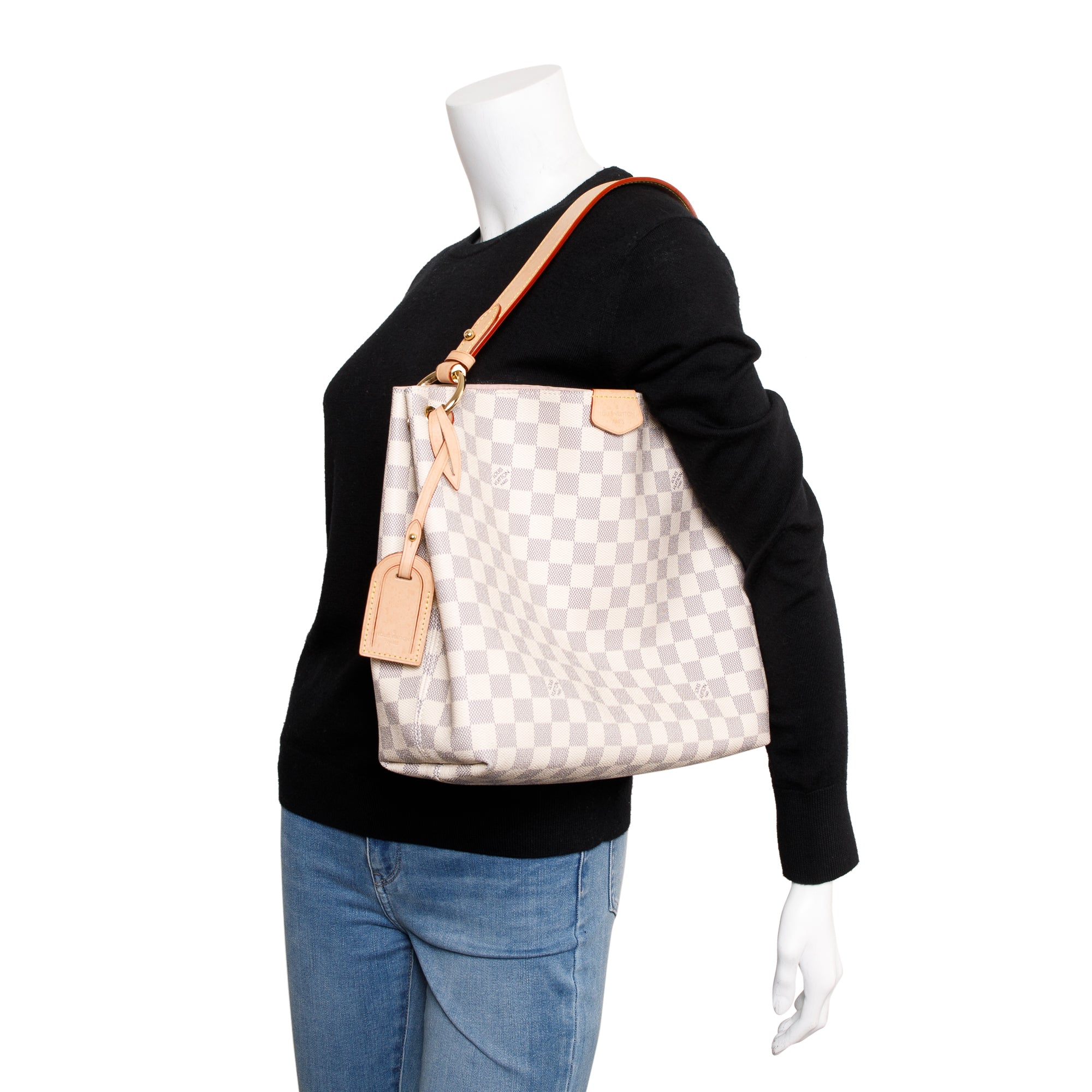 Louis Vuitton 2023 Damier Azur Graceful PM w/ Receipt