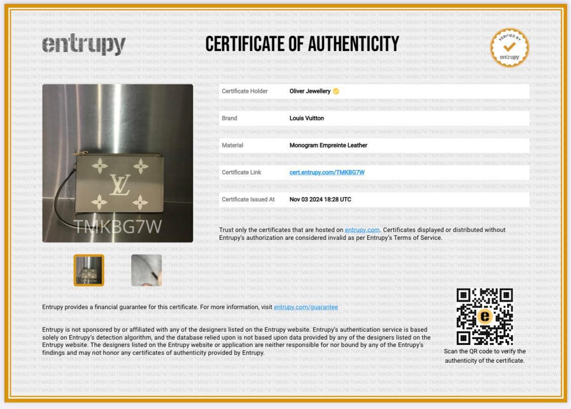 Louis Vuitton 2023 Dove/Creme Bicolor Monogram Empreinte Leather Neonoe MM w/ Pouch