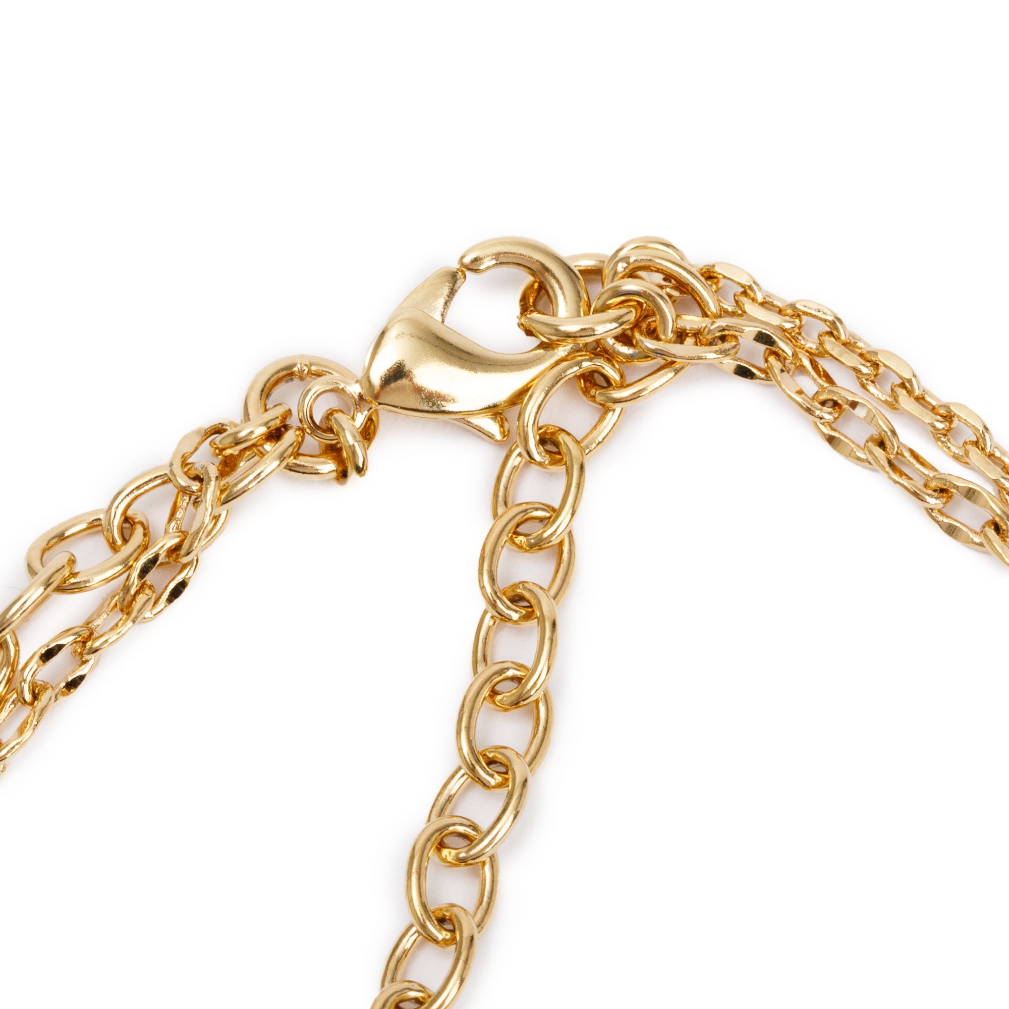 Louis Vuitton 2023 Gold Plated Crystal Blooming Strass Double Strand Necklace w/ Box & Receipt