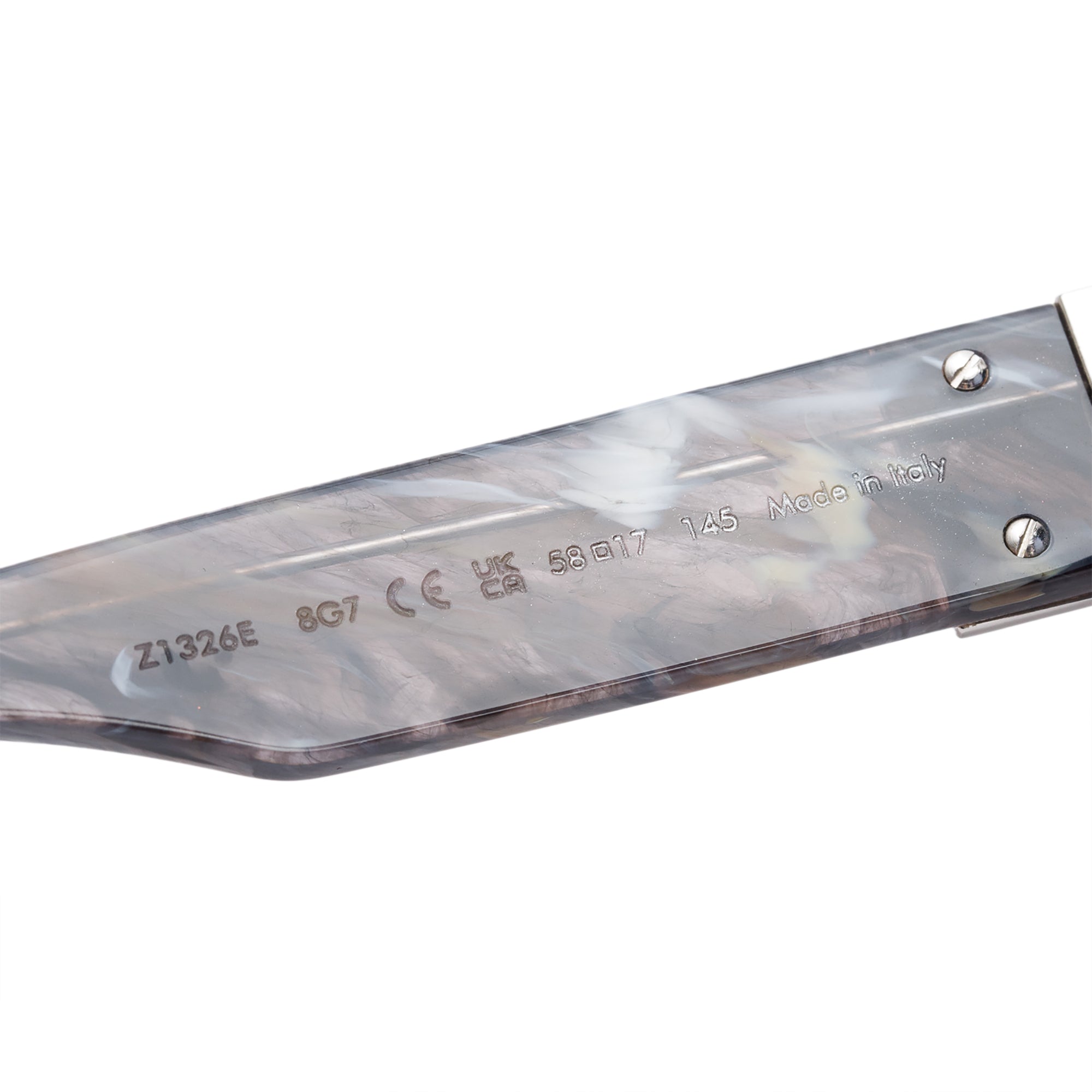 Louis Vuitton 2023 Grey Marble Acetate 1.1 Millionaires Sunglasses w/ Case