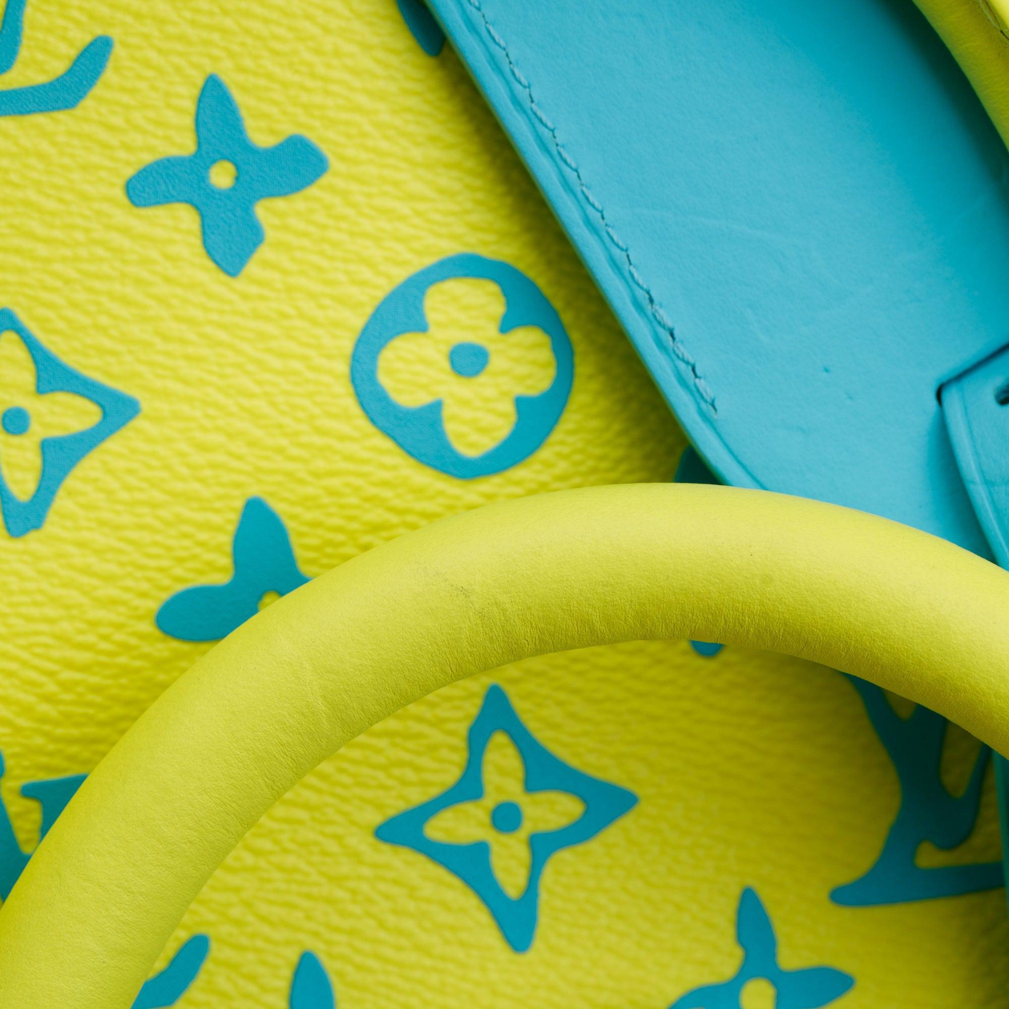 Louis Vuitton 2023 Lime Monogram Playground Keepall Bandouliere 50