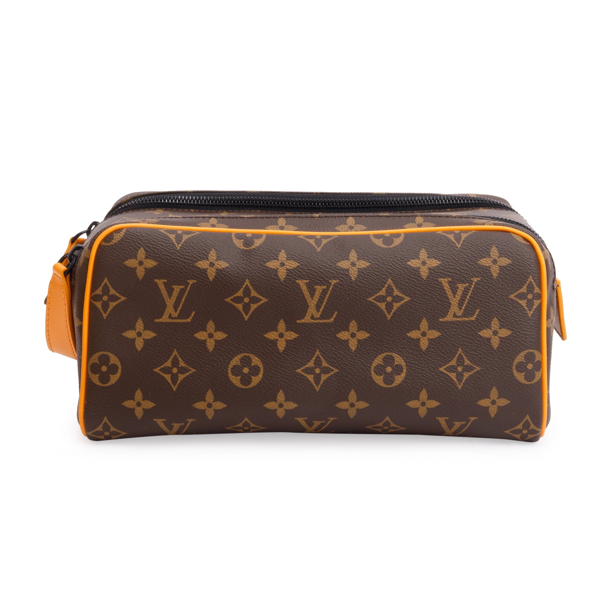 Louis Vuitton 2023 Monogram Macassar Dopp Kit Toilet Pouch w/ Box