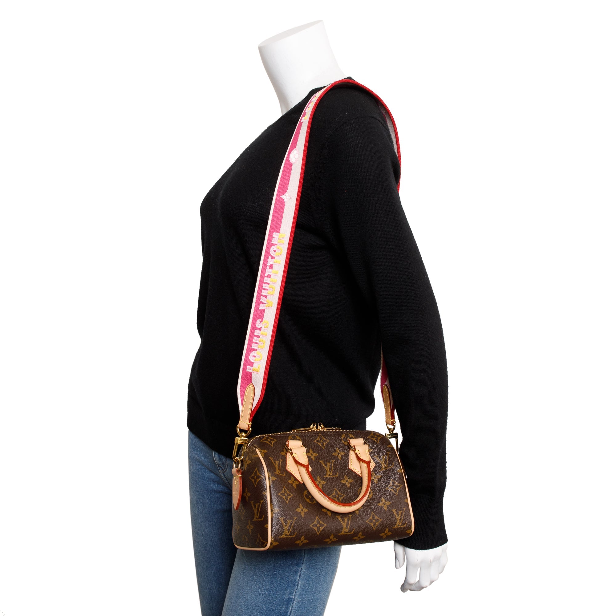 Louis Vuitton 2023 Monogram Speedy Bandouliere 20 w/ Strap & Box