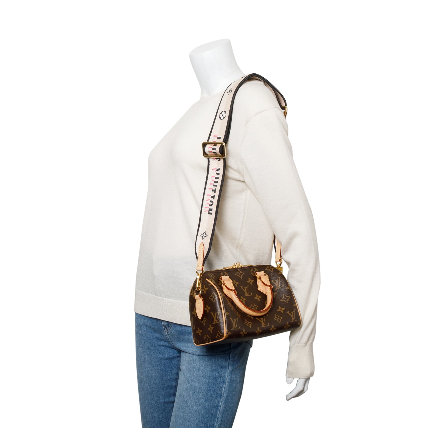 Louis Vuitton 2023 Monogram Speedy Bandouliere 20 w/ Strap & Box