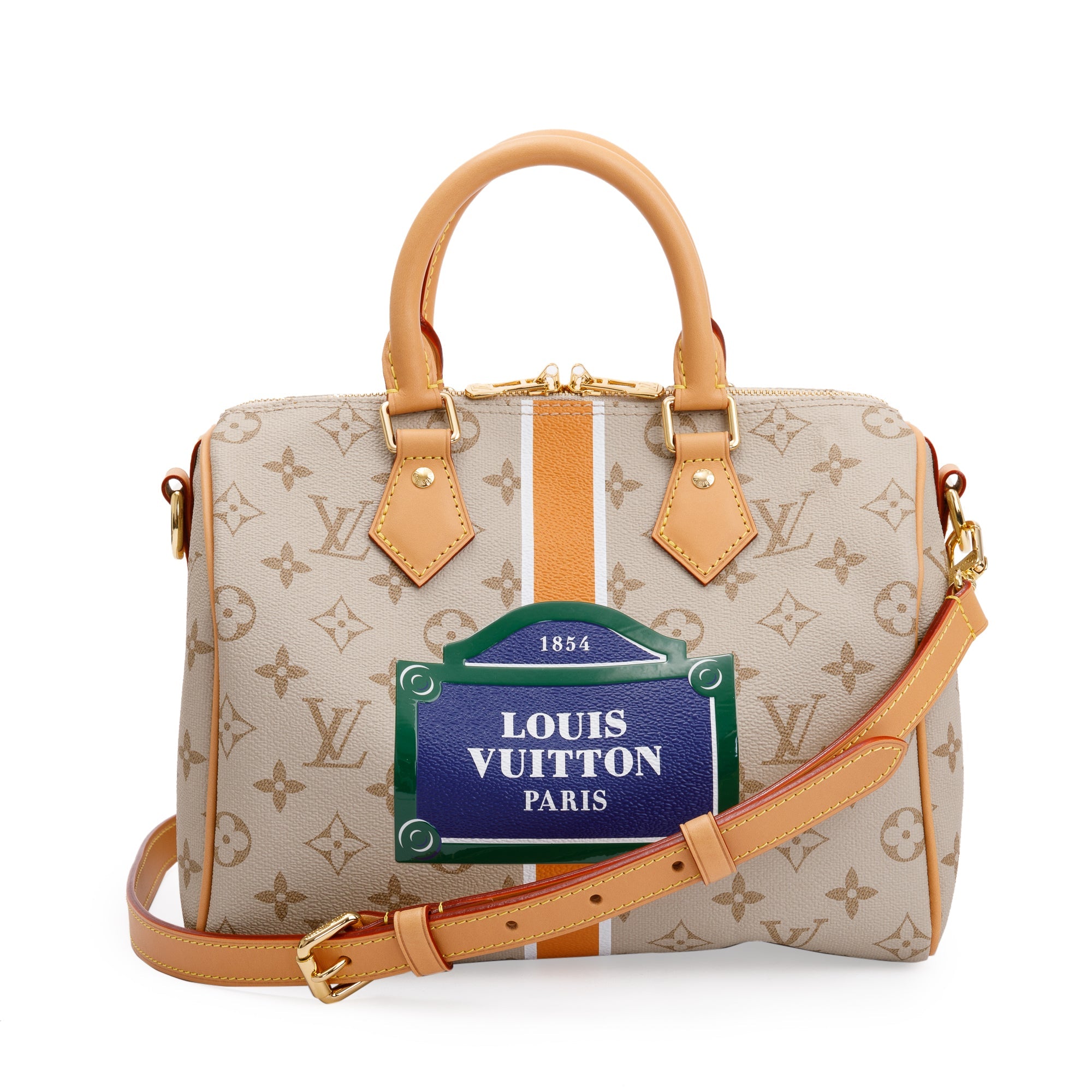 Louis Vuitton 2023 Monopaname Speedy Bandouliere 25 w/ Strap & Box