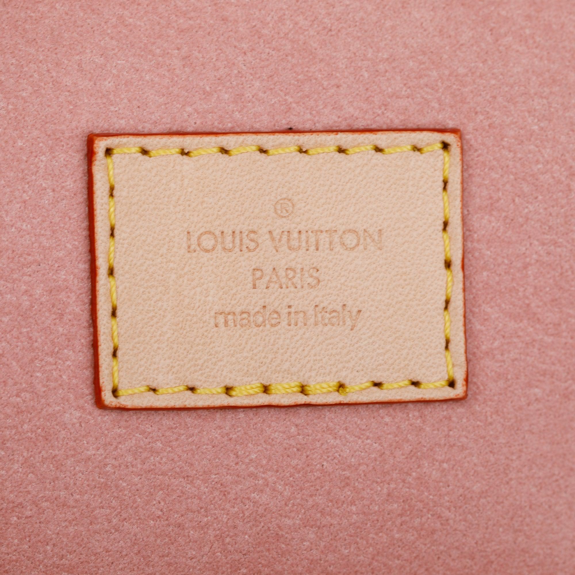 Louis Vuitton 2023 Pink Monoglam Canvas Micro Vanity w/ Box & Receipt