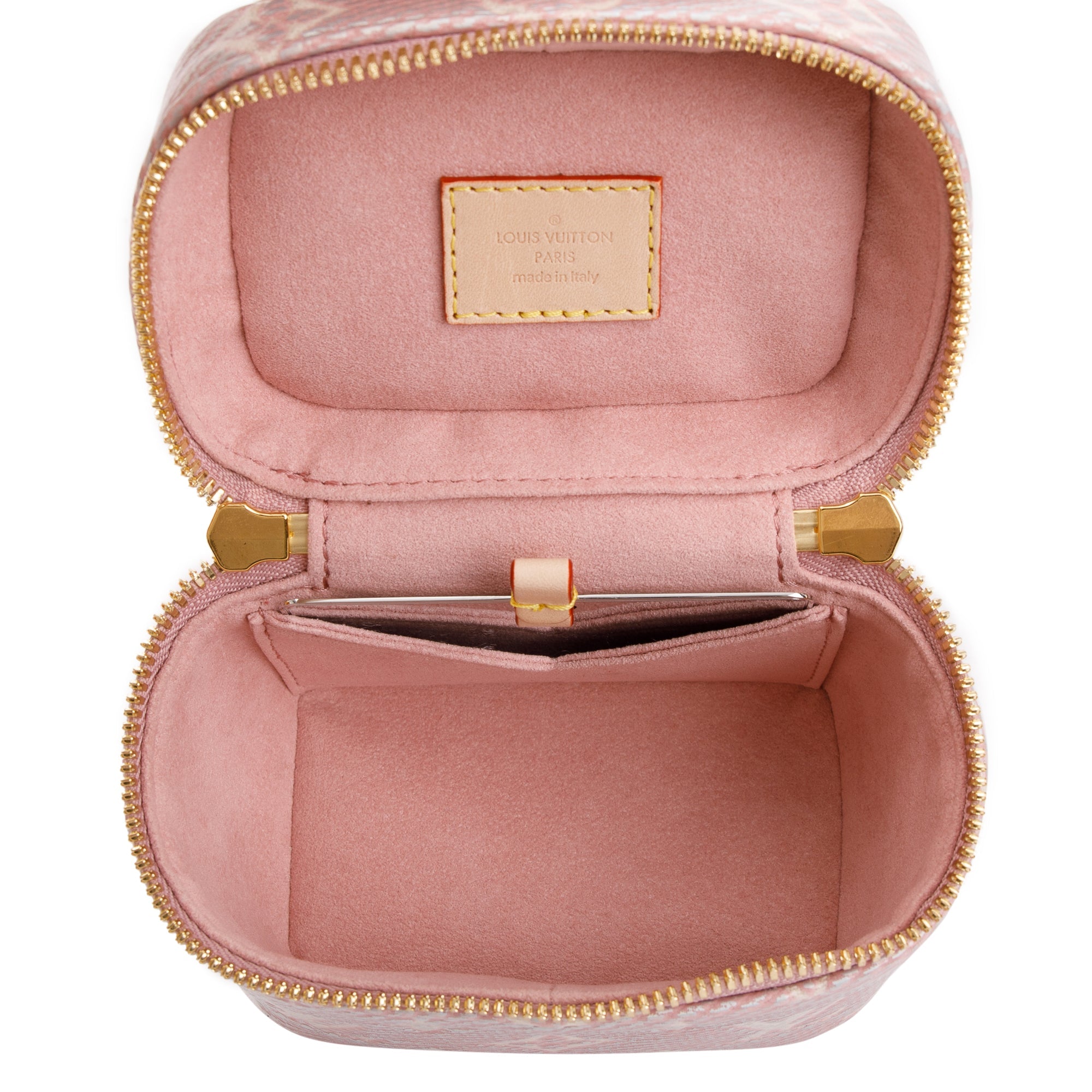 Louis Vuitton 2023 Pink Monoglam Canvas Micro Vanity w/ Box & Receipt