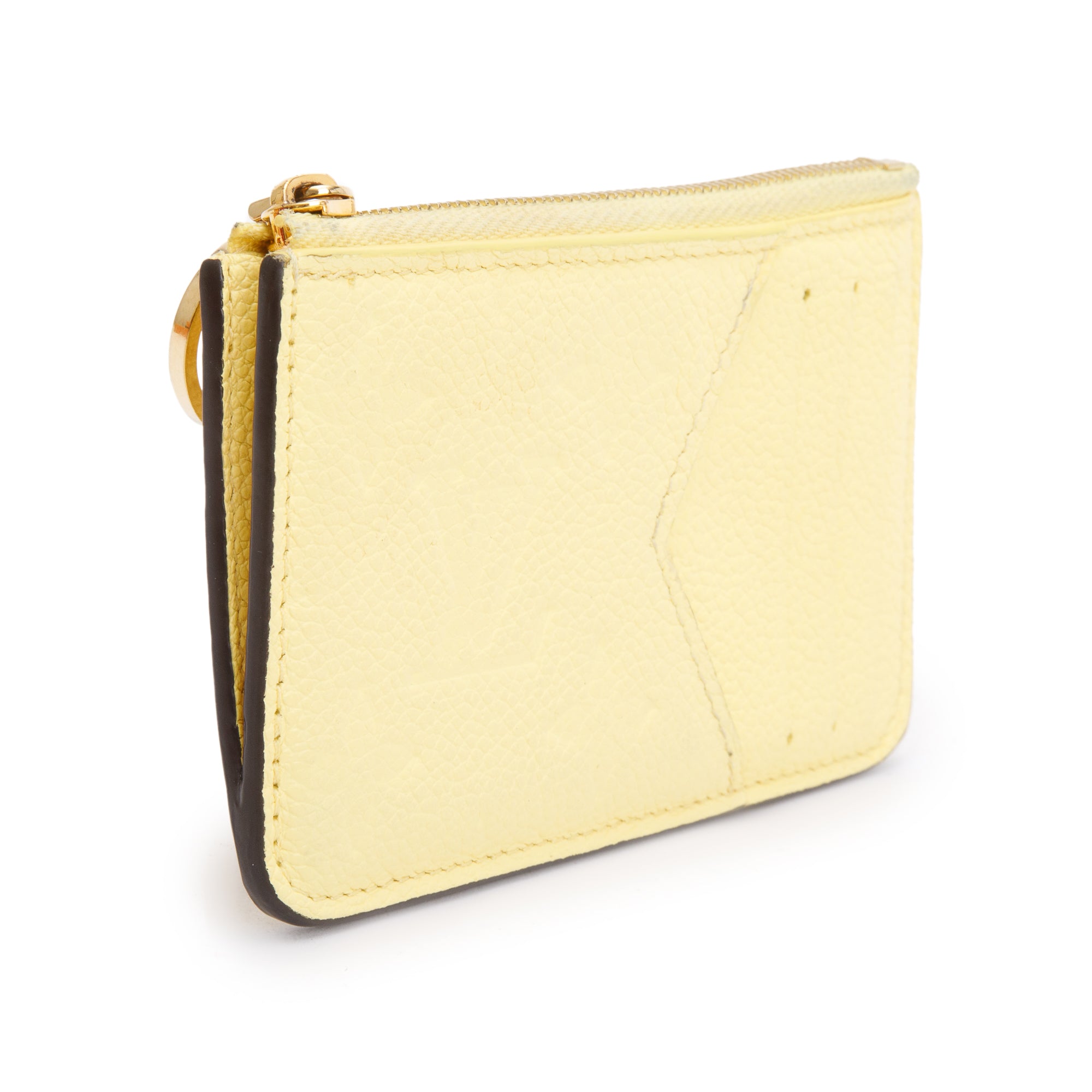 Louis Vuitton 2023 Yellow Monogram Empreinte Romy Card Holder w/ Box & Receipt