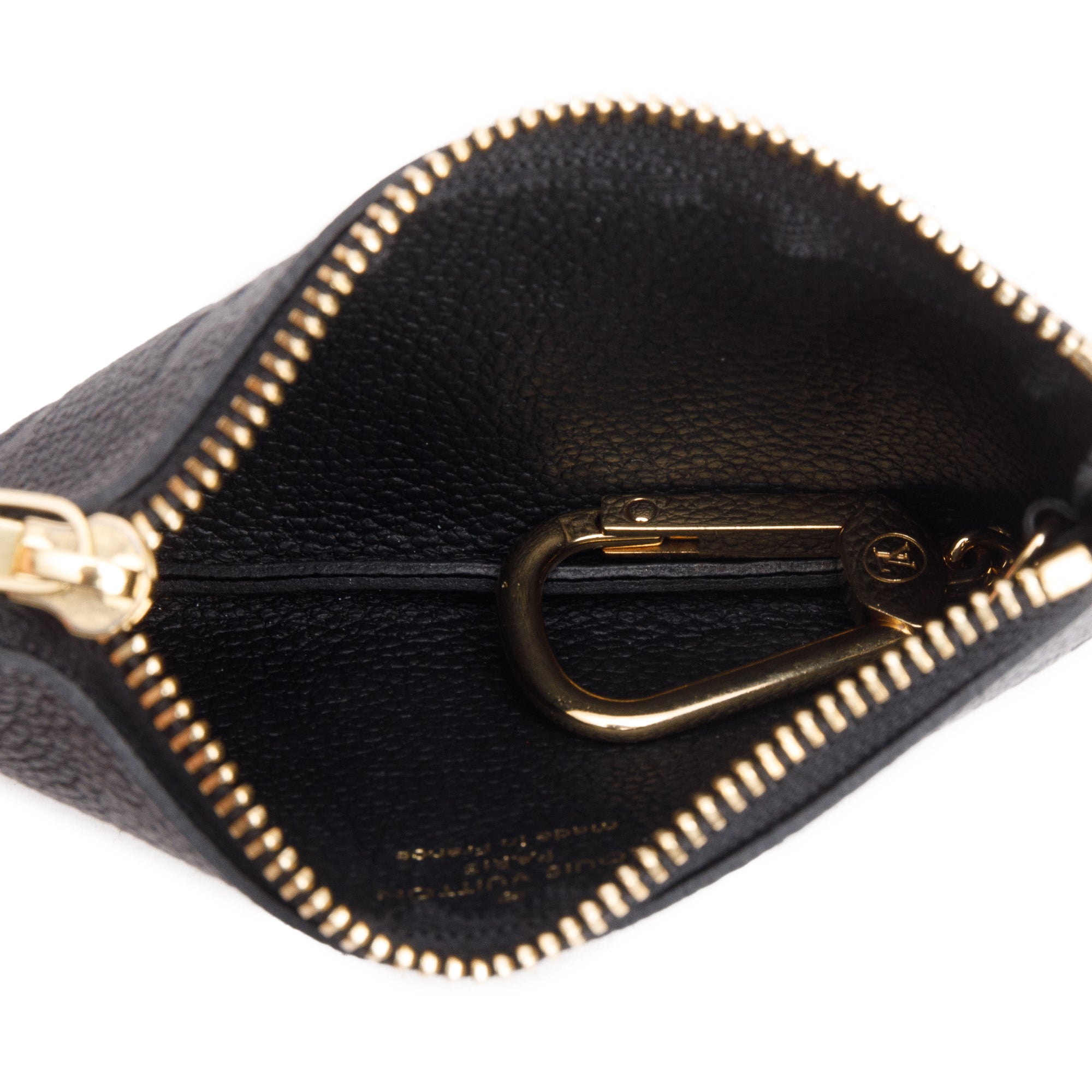 Louis Vuitton 2024 Black Monogram Empreinte Key Pouch