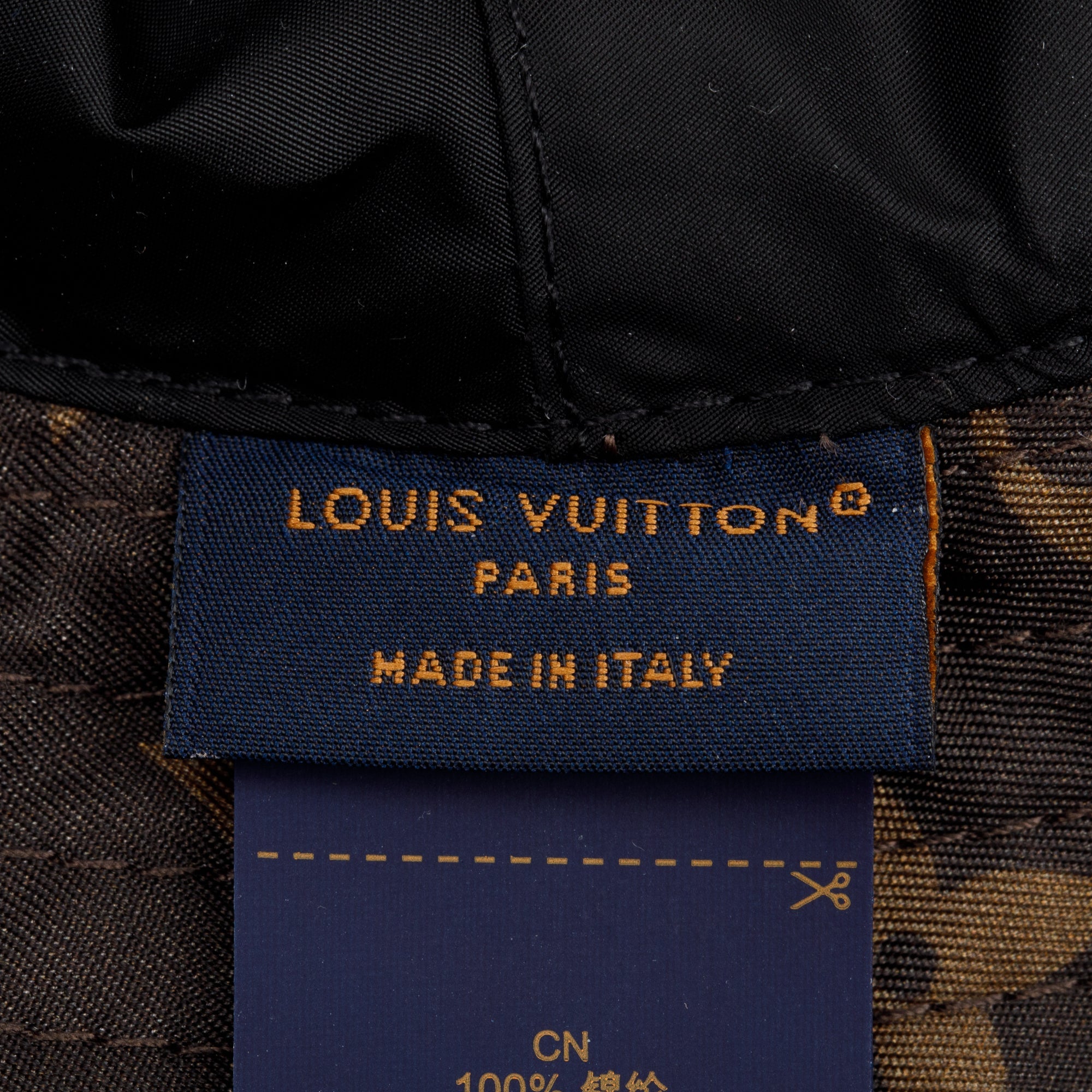 Louis Vuitton 2024 Brown Monogram Nylon Pocket Bucket Hat w/ Box