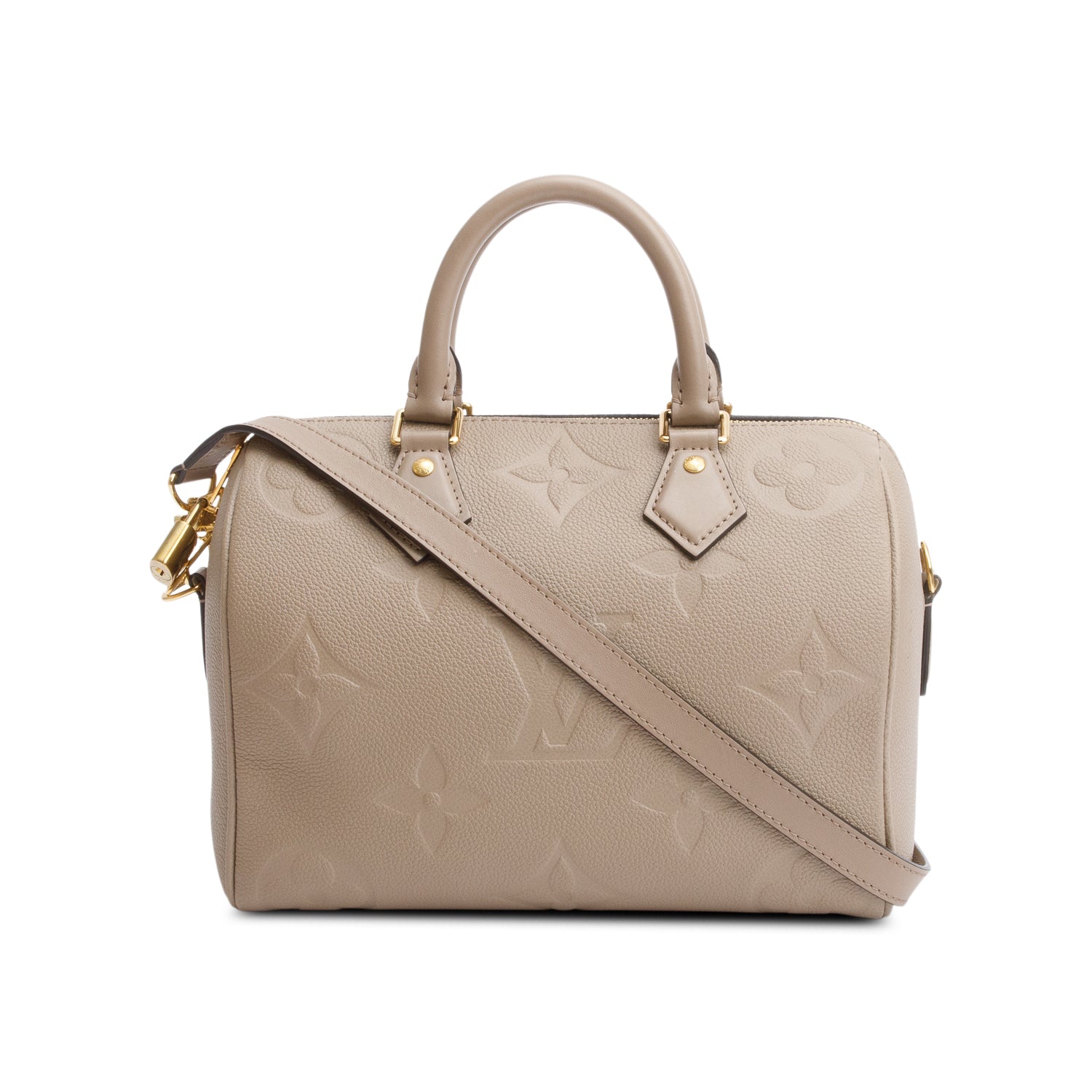 Louis Vuitton 2024 Dune Monogram Empreinte Leather Speedy Bandouliere 30 w/ Strap & Box