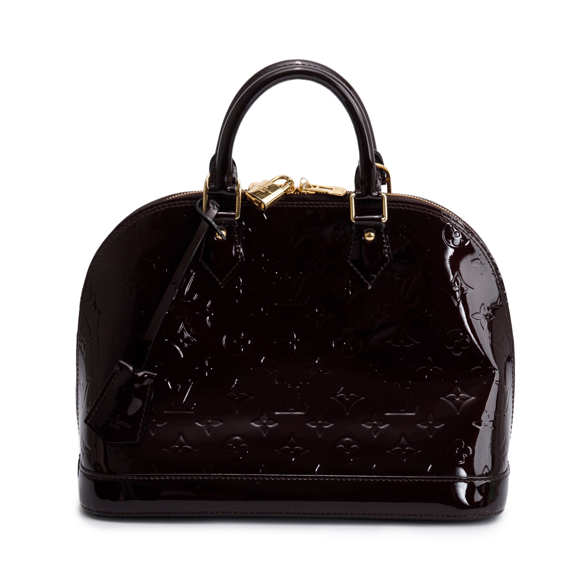 Louis Vuitton Amarante Monogram Vernis Alma PM w/ Receipt