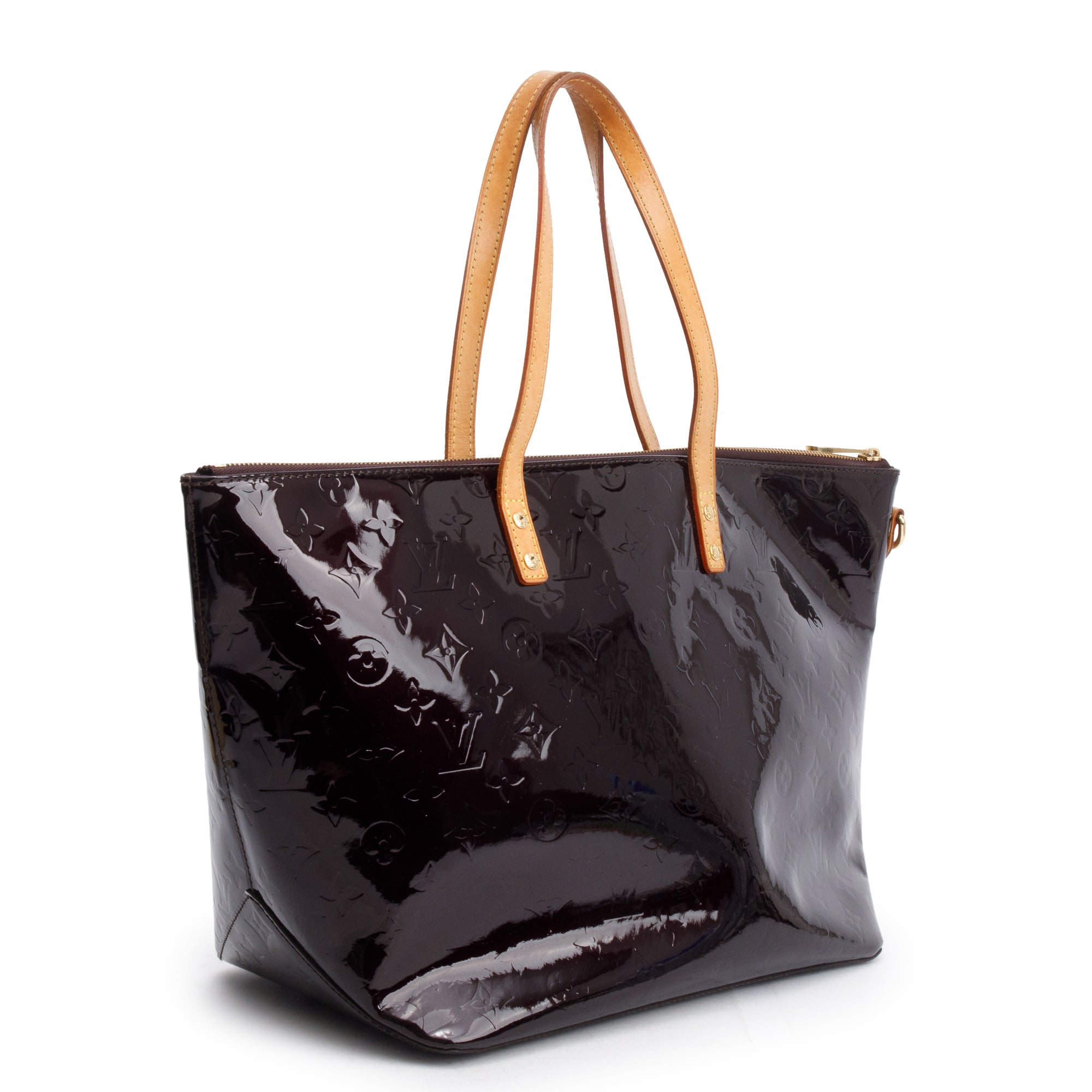 Louis Vuitton Amarante Monogram Vernis Bellevue GM